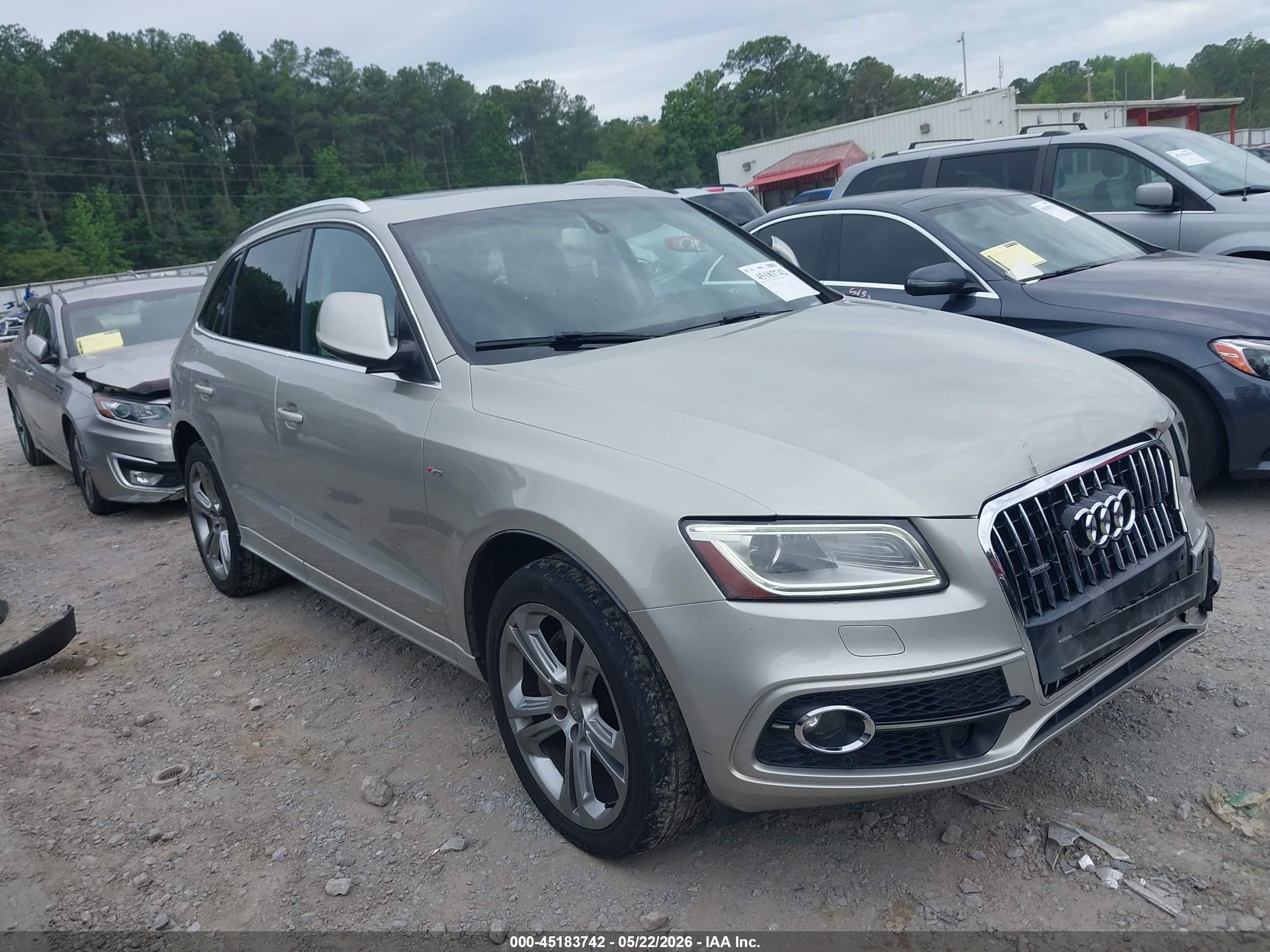 2013 Audi Q5 3.0t Premium Plus Желто-коричневый vin: WA1WGAFP0DA097968