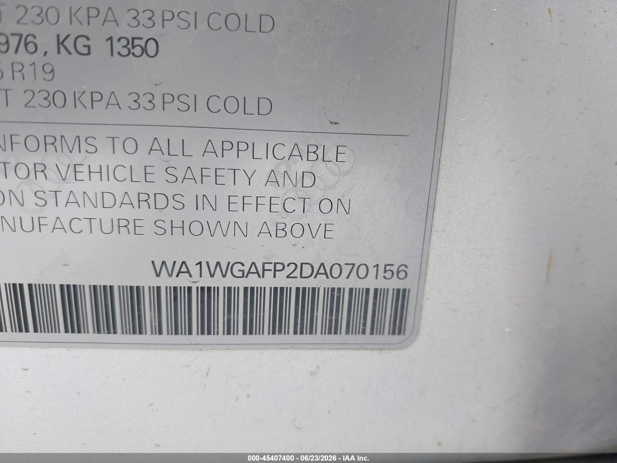 2013 Audi Q5 3.0t Premium Plus Gray vin: WA1WGAFP2DA070156