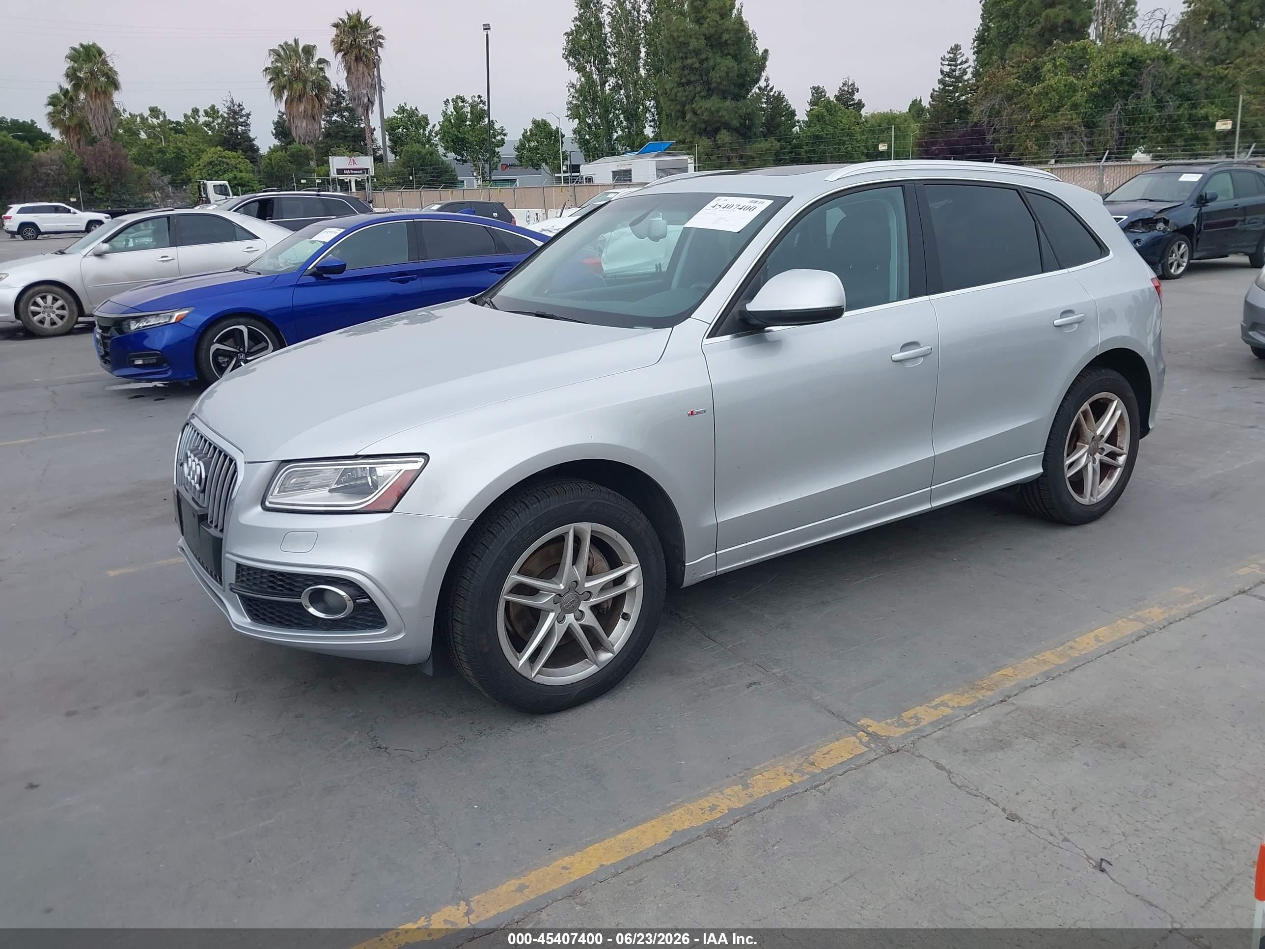2013 Audi Q5 3.0t Premium Plus Gray vin: WA1WGAFP2DA070156