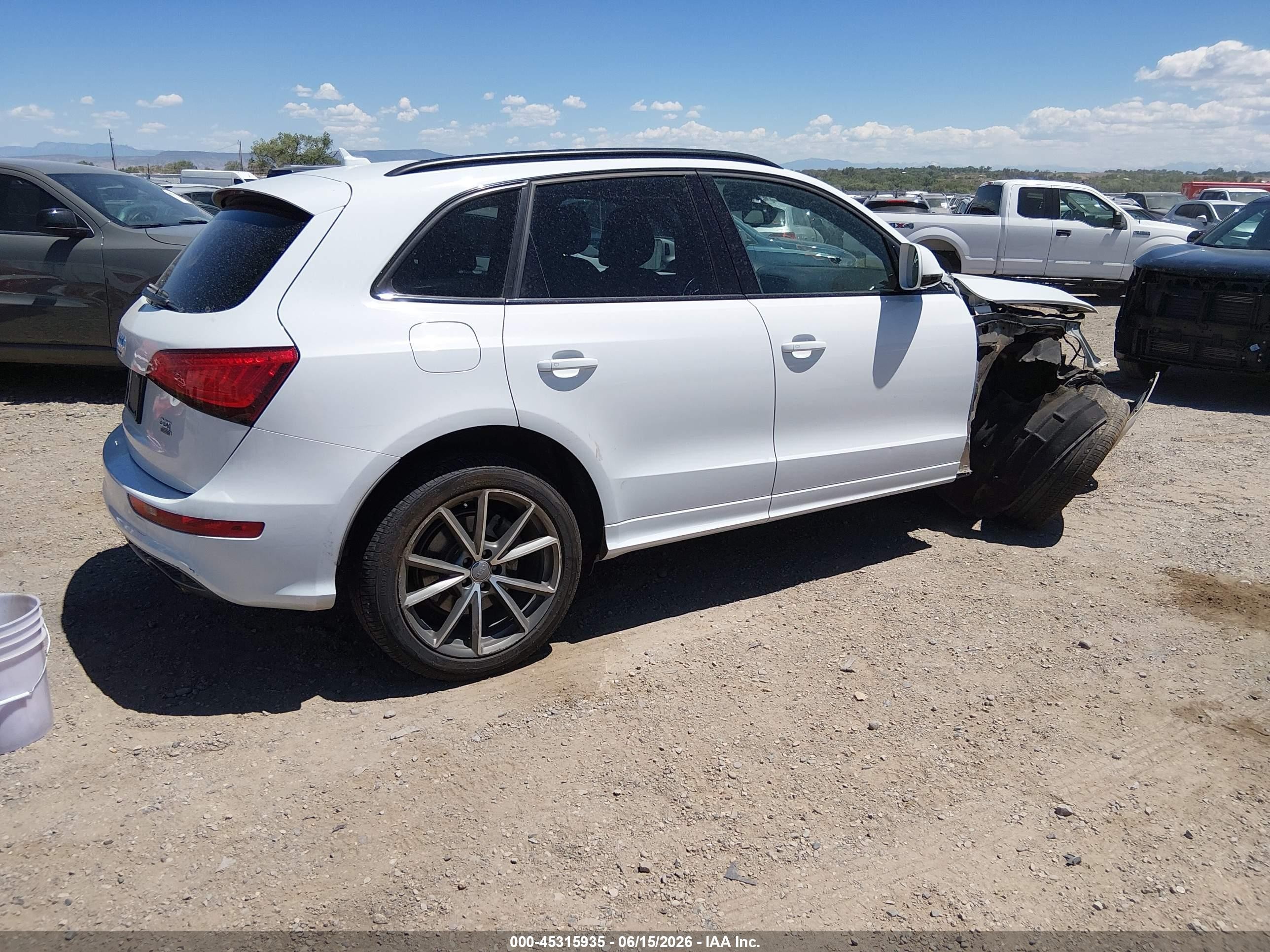2015 Audi Q5 3.0t Premium Plus White vin: WA1WGAFP6FA140213