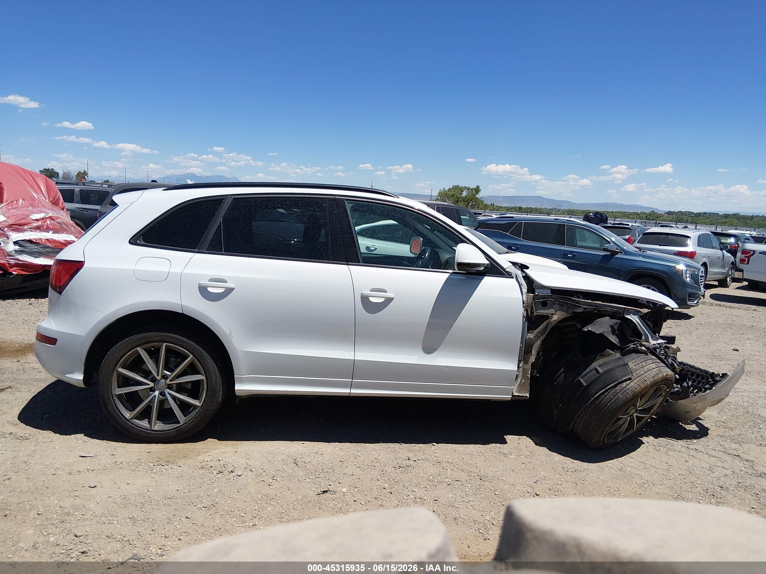 2015 Audi Q5 3.0t Premium Plus White vin: WA1WGAFP6FA140213