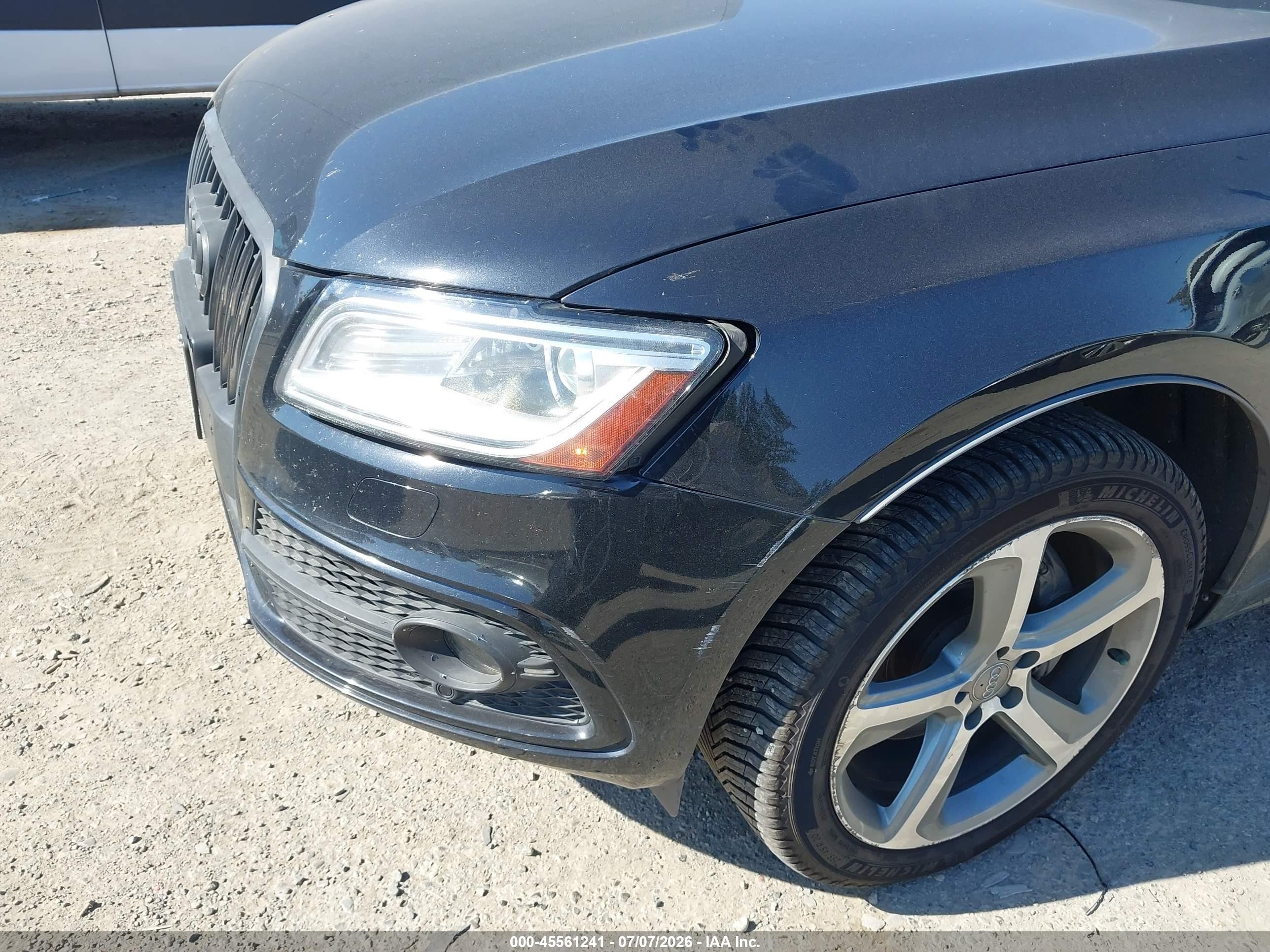 2013 Audi Q5 3.0t Premium Plus Black vin: WA1WGAFP7DA062411