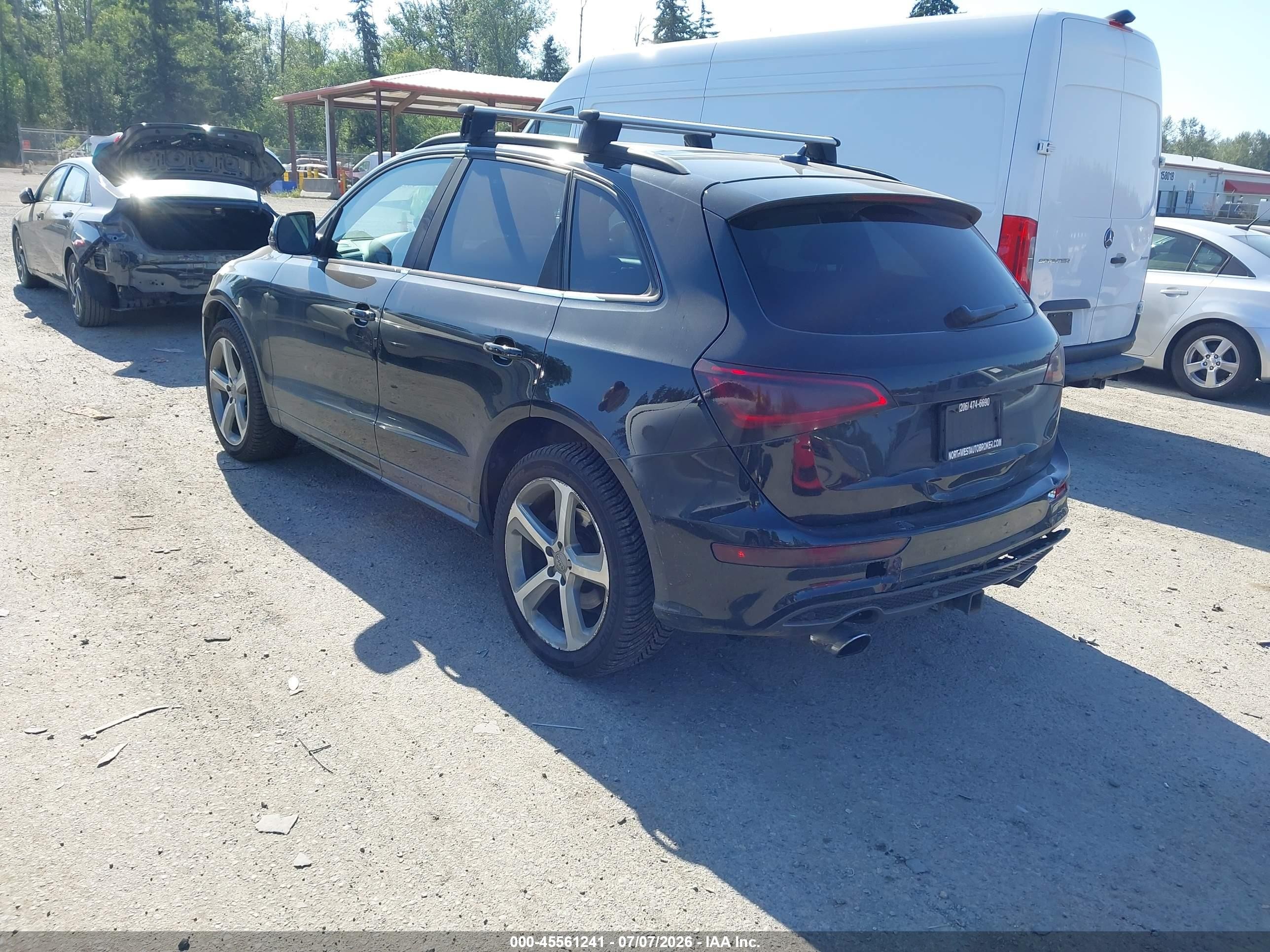 2013 Audi Q5 3.0t Premium Plus Black vin: WA1WGAFP7DA062411