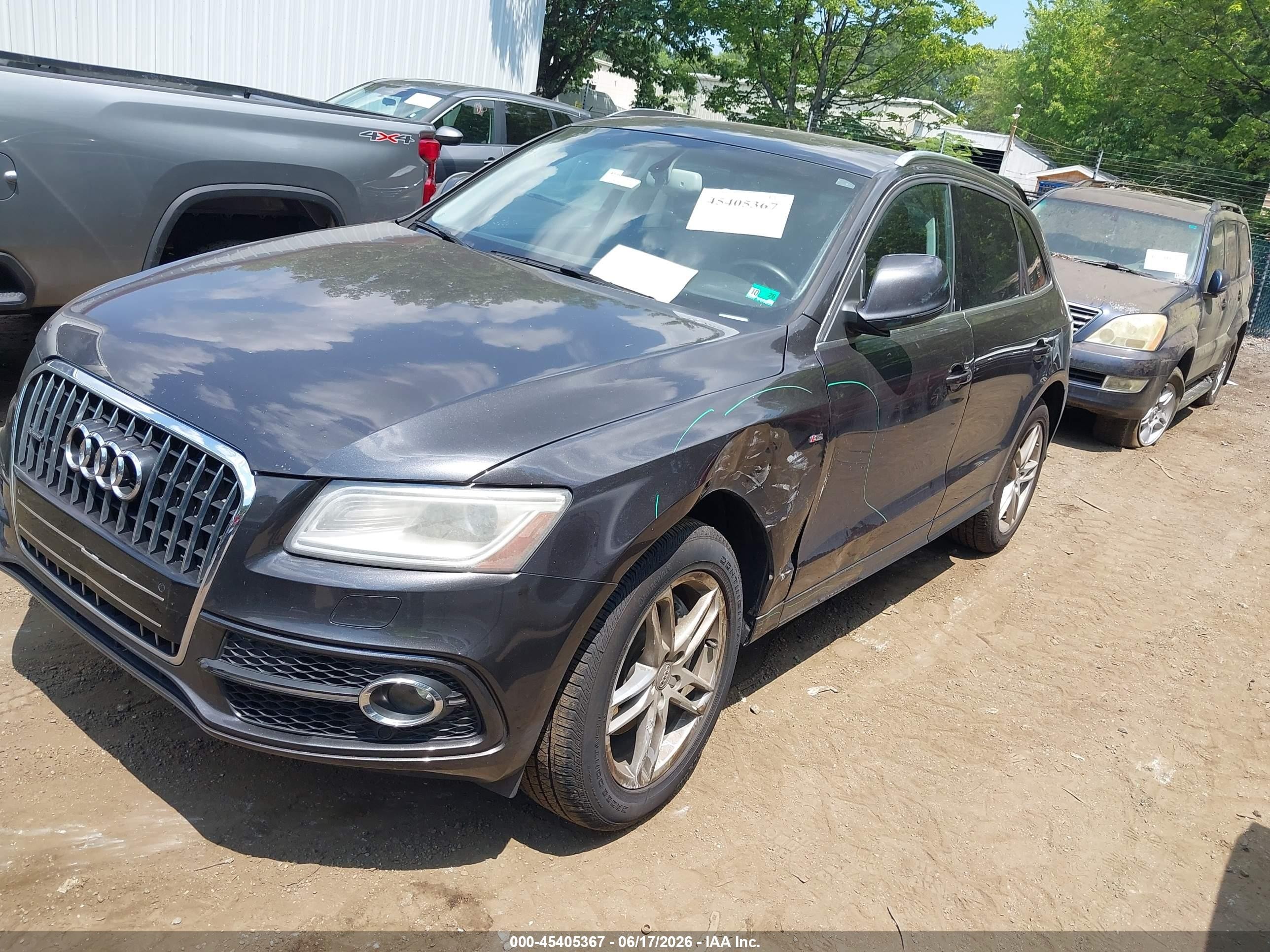 2014 Audi Q5 3.0t Premium Plus Серый vin: WA1WGAFP9EA080118
