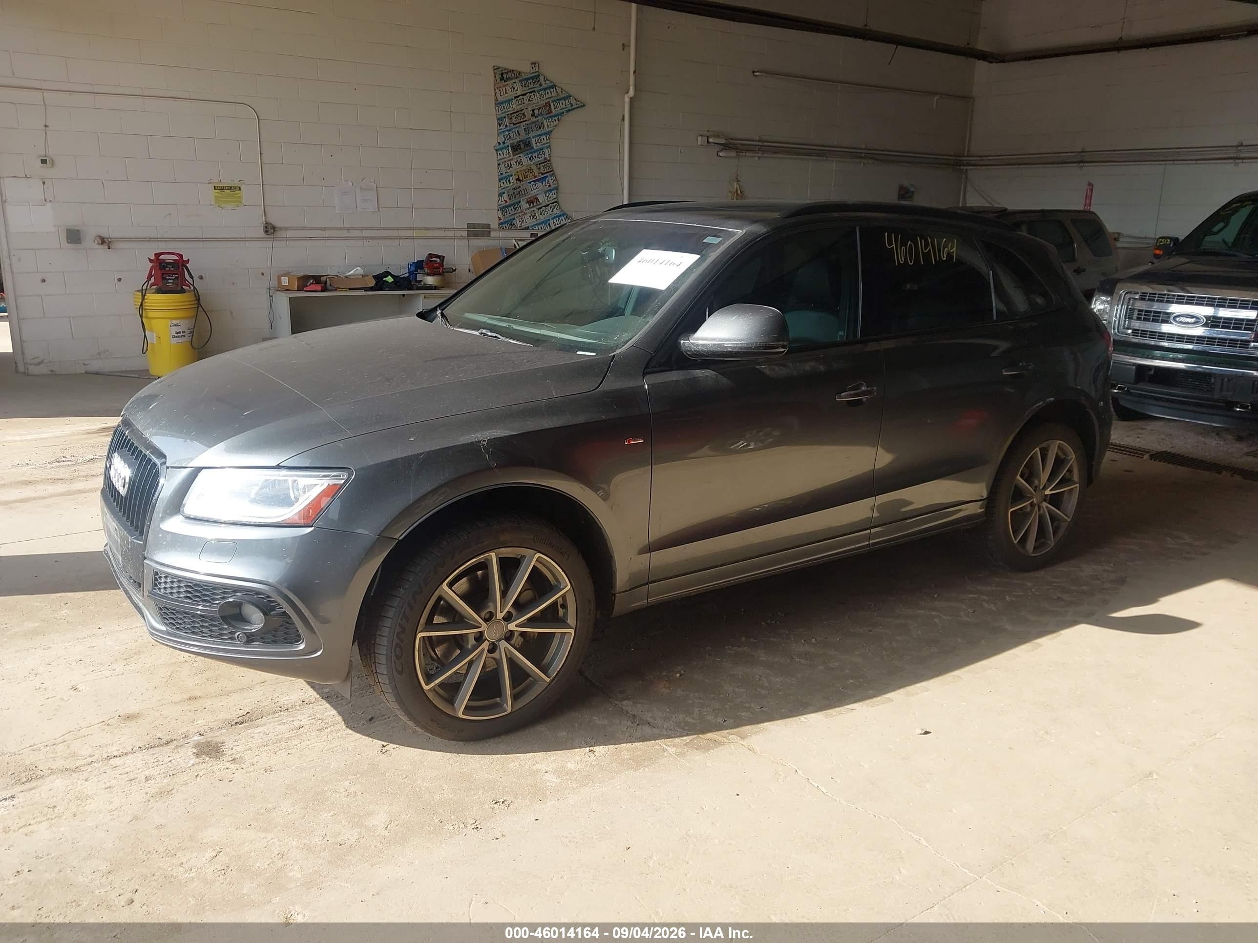 2015 Audi Q5 3.0t Premium Plus Gray vin: WA1WGAFPXFA074460