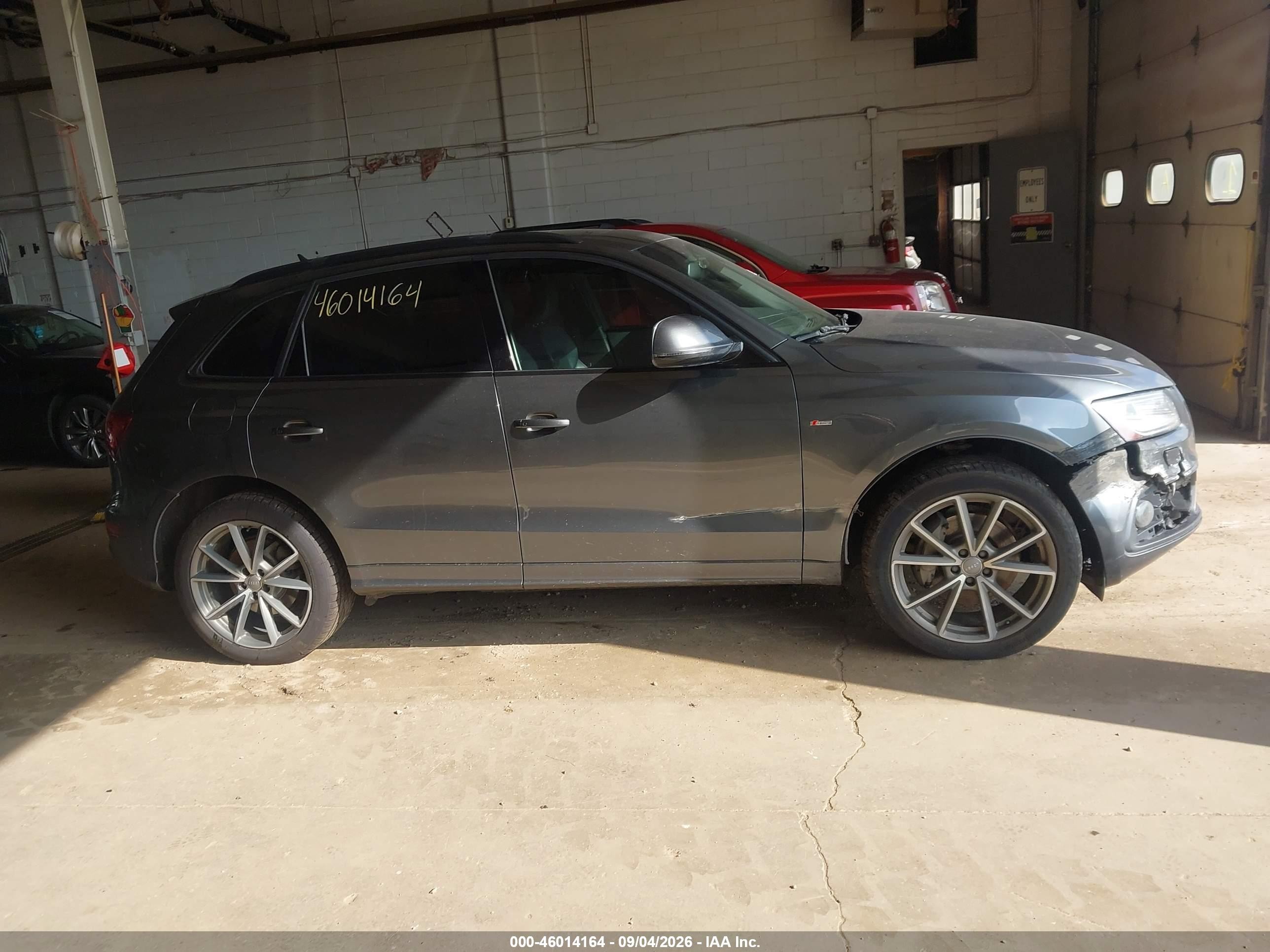2015 Audi Q5 3.0t Premium Plus Gray vin: WA1WGAFPXFA074460