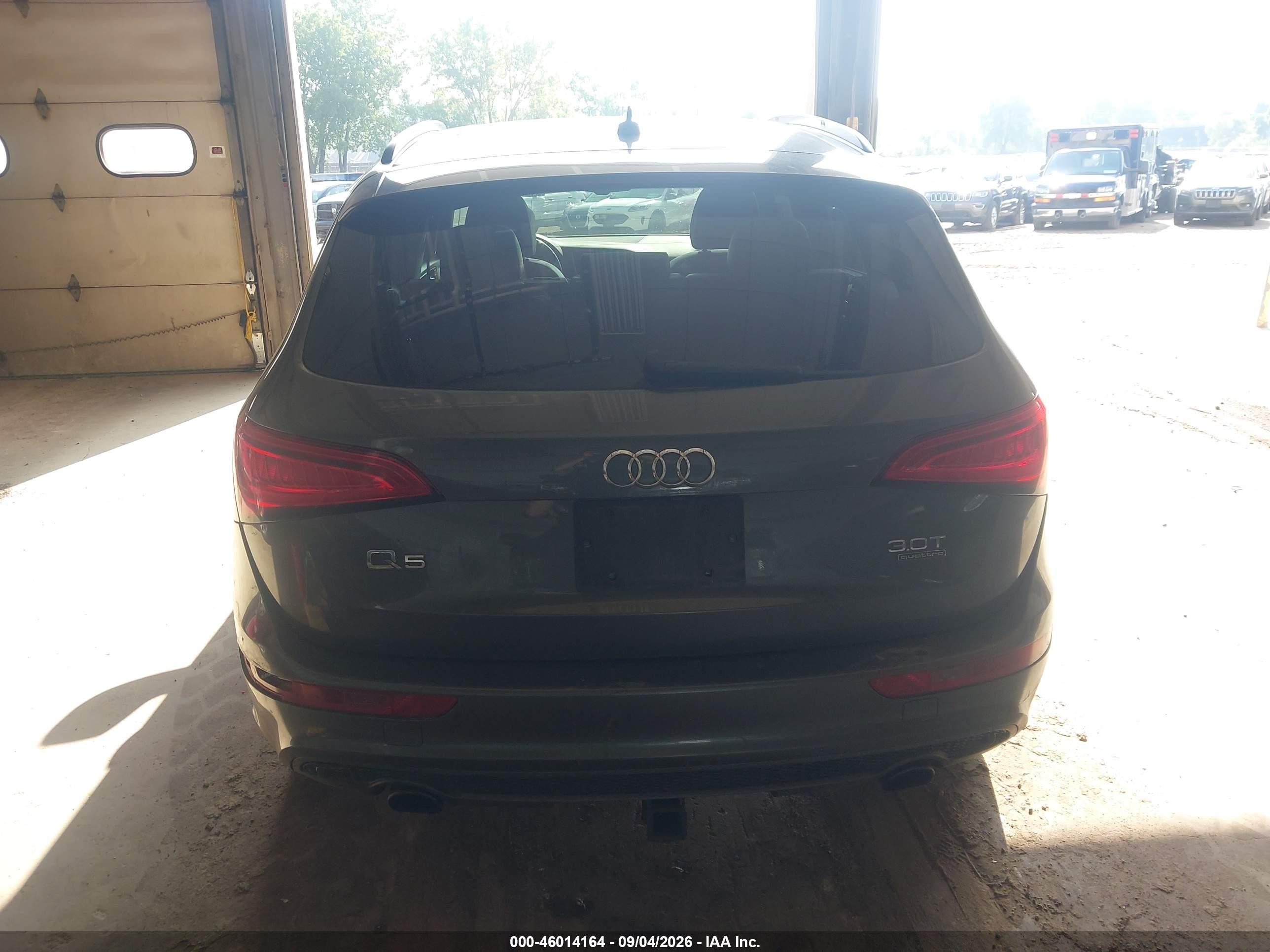 2015 Audi Q5 3.0t Premium Plus Gray vin: WA1WGAFPXFA074460
