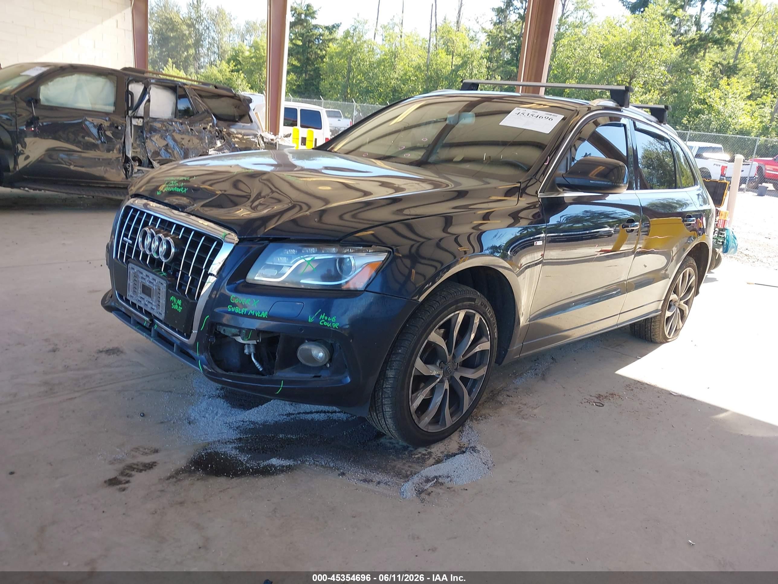 2011 Audi Q5 3.2 Premium Plus Blue vin: WA1WKAFP8BA046052