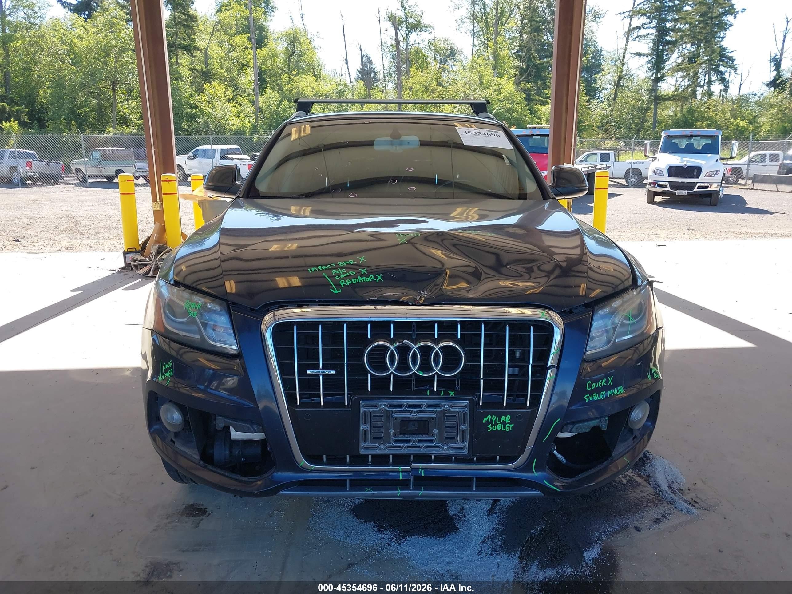 2011 Audi Q5 3.2 Premium Plus Blue vin: WA1WKAFP8BA046052