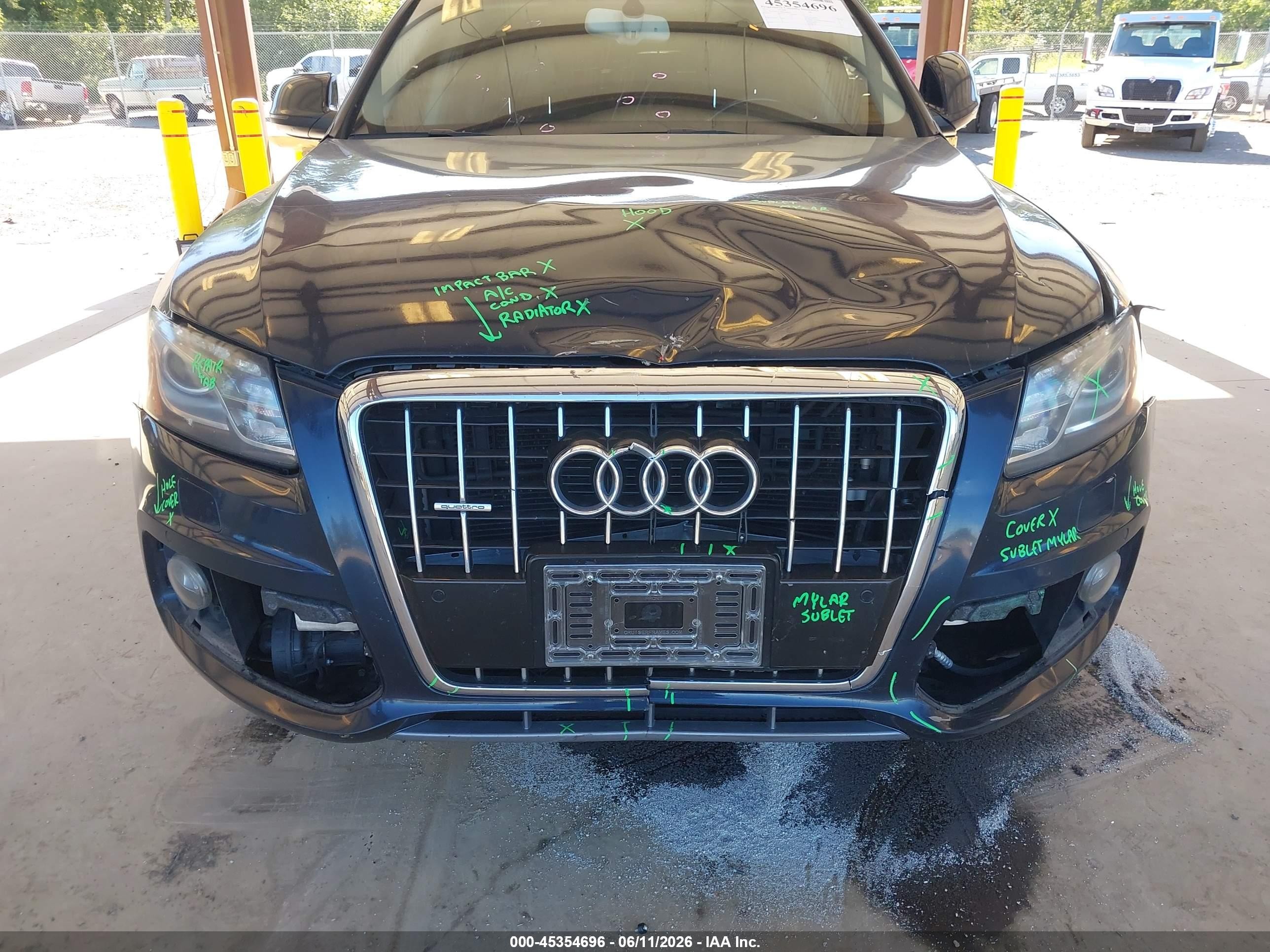 2011 Audi Q5 3.2 Premium Plus Blue vin: WA1WKAFP8BA046052
