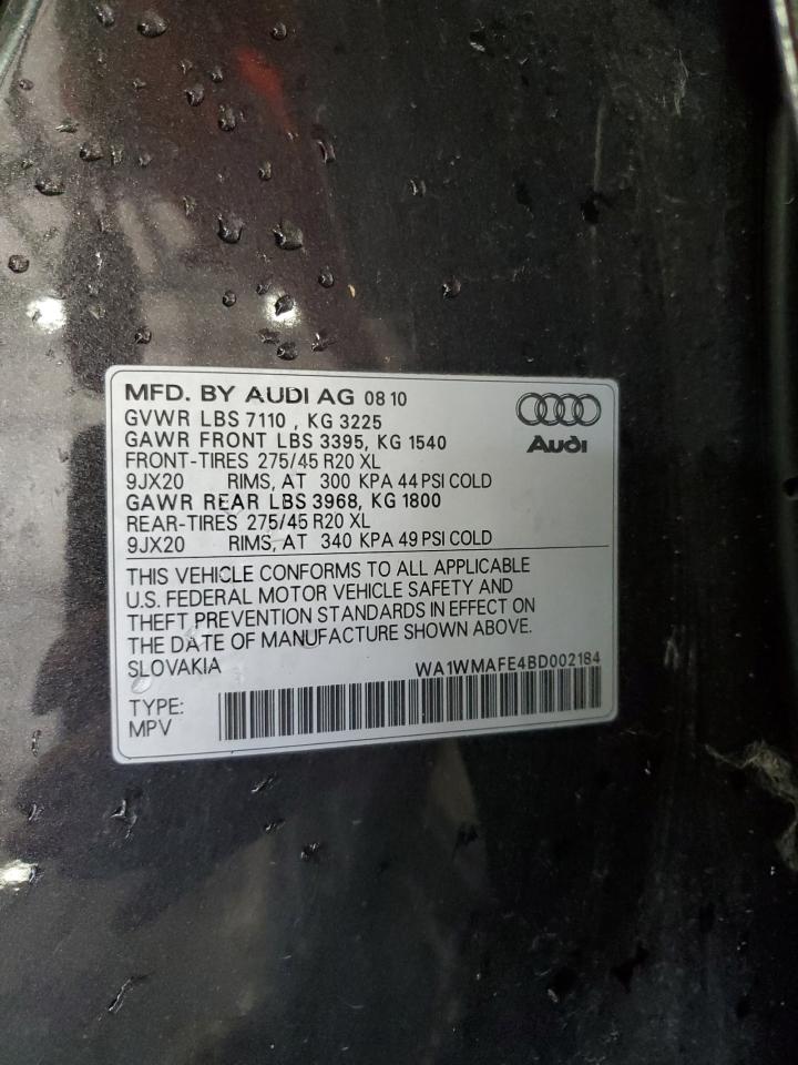 2011 Audi Q7 Charcoal vin: WA1WMAFE4BD002184