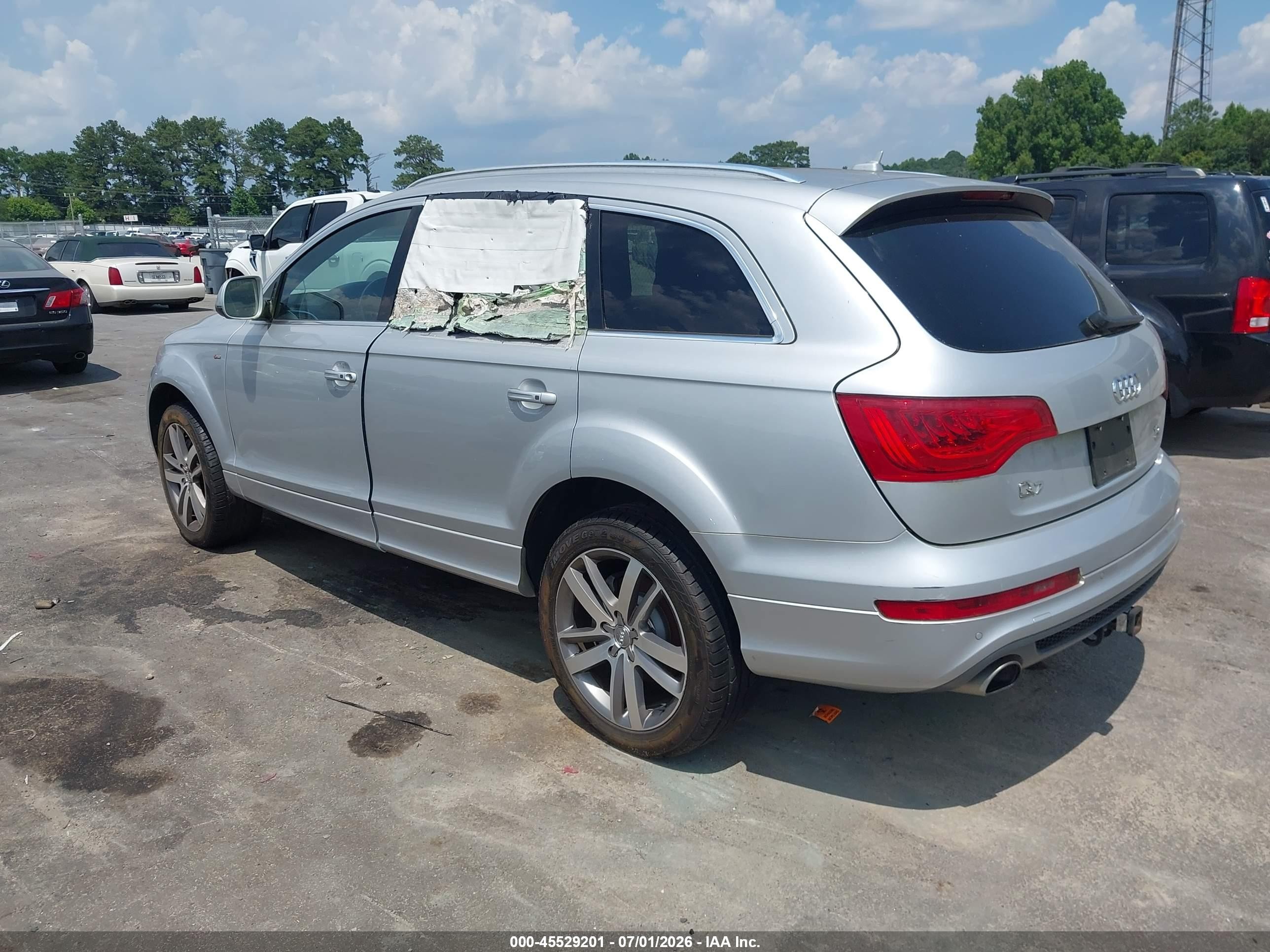 2014 Audi Q7 3.0 Tdi Premium Silver vin: WA1WMAFE6ED005320
