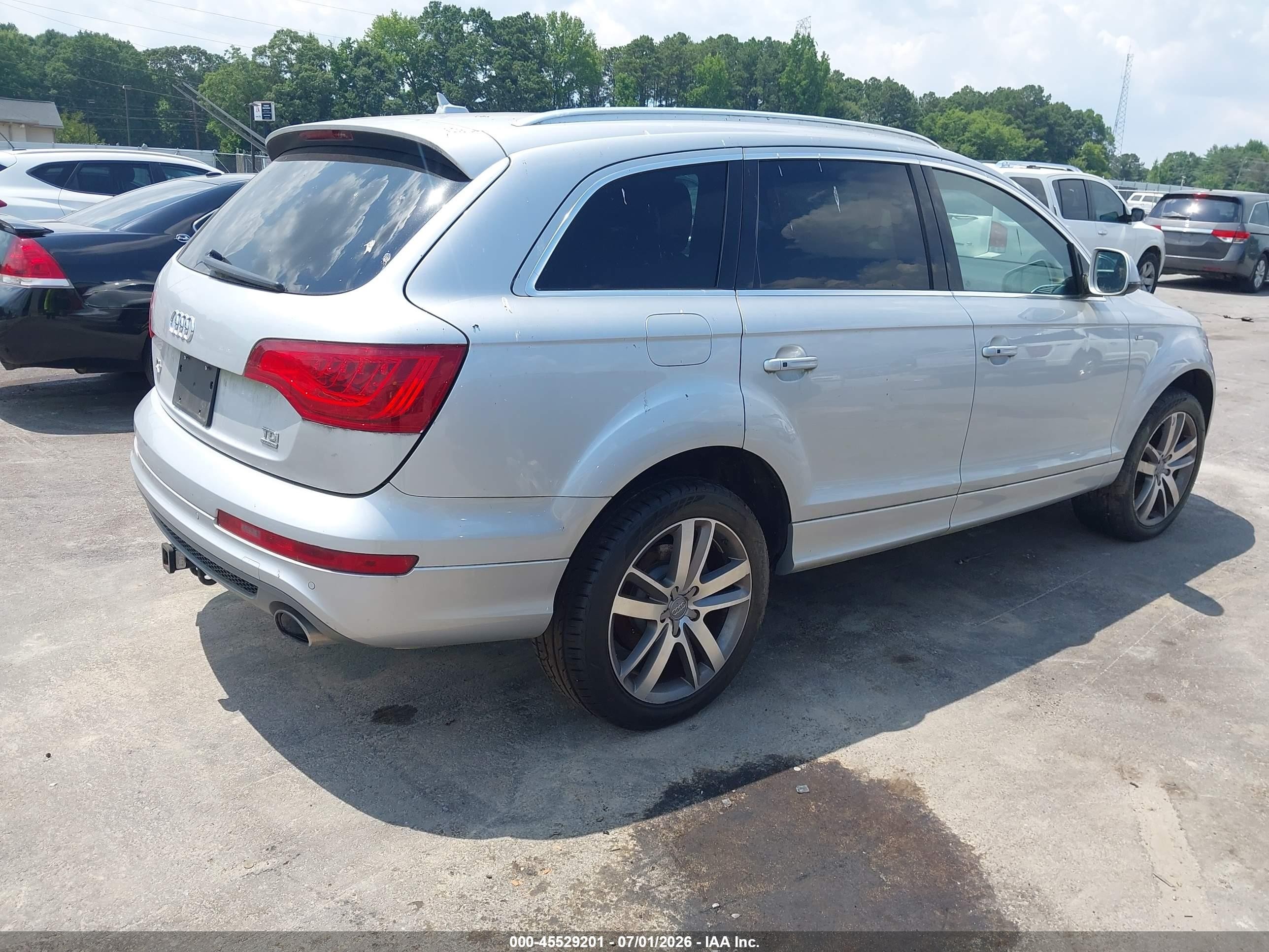 2014 Audi Q7 3.0 Tdi Premium Silver vin: WA1WMAFE6ED005320