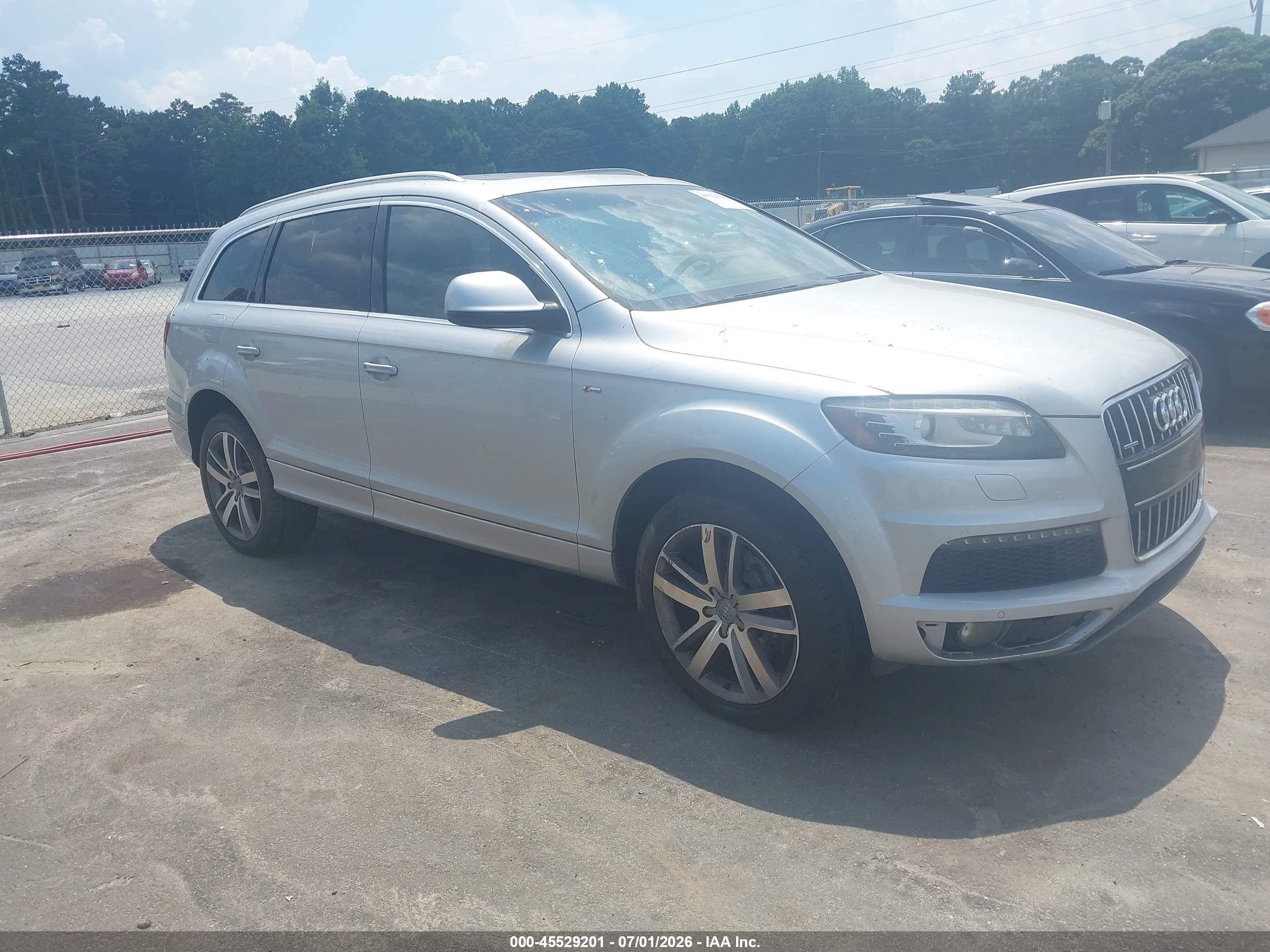 2014 Audi Q7 3.0 Tdi Premium Silver vin: WA1WMAFE6ED005320