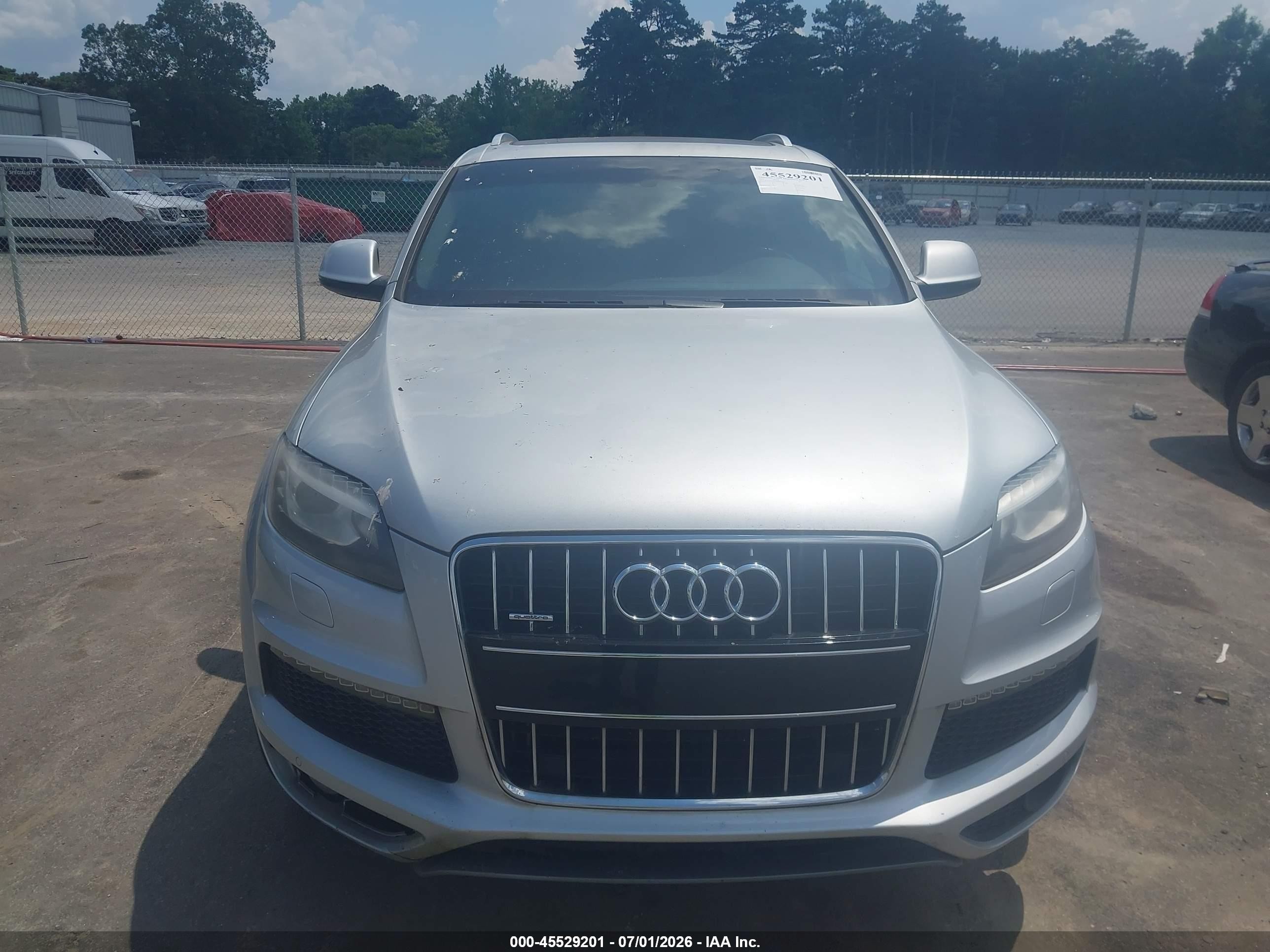 2014 Audi Q7 3.0 Tdi Premium Silver vin: WA1WMAFE6ED005320