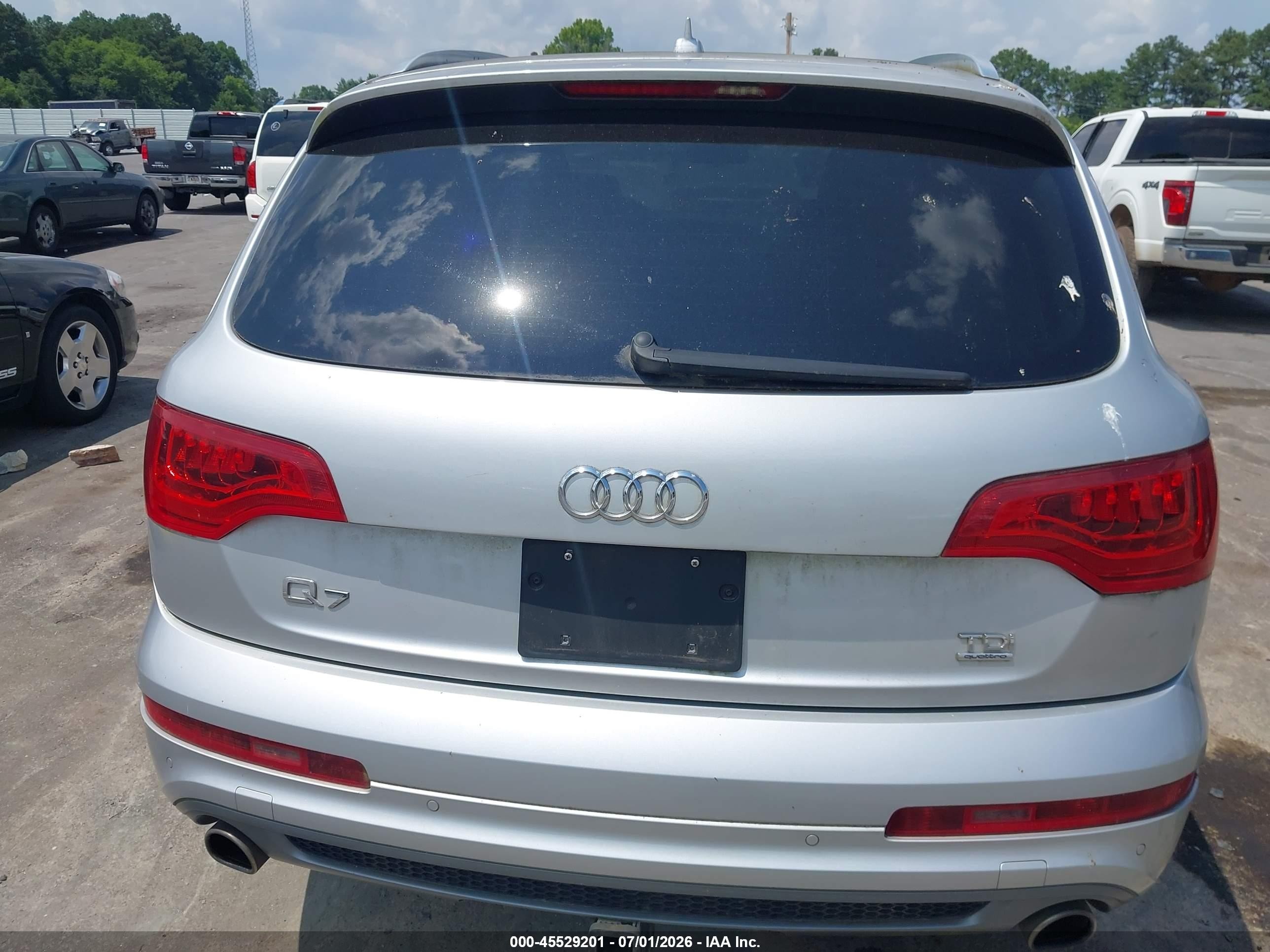 2014 Audi Q7 3.0 Tdi Premium Silver vin: WA1WMAFE6ED005320