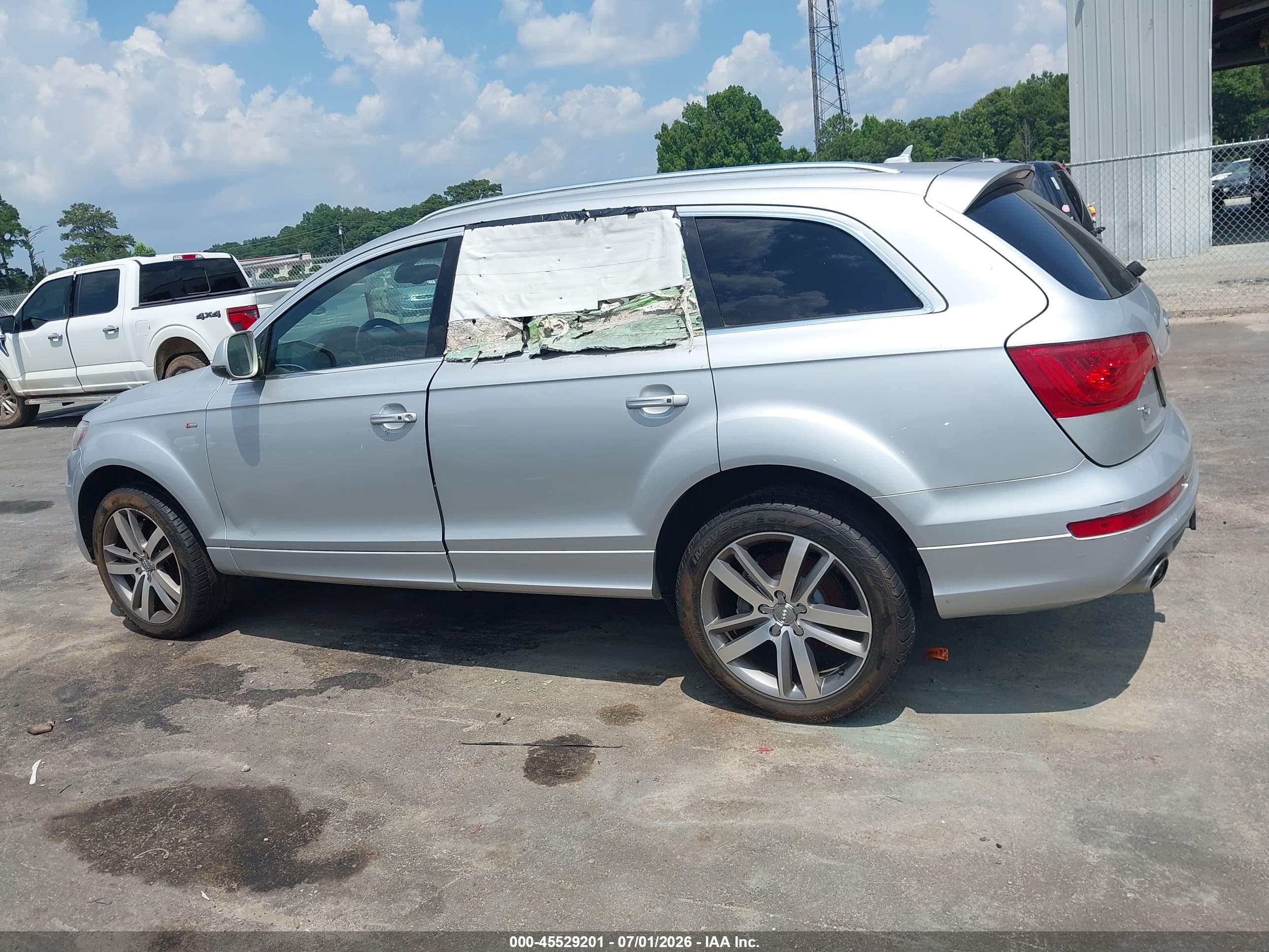 2014 Audi Q7 3.0 Tdi Premium Silver vin: WA1WMAFE6ED005320