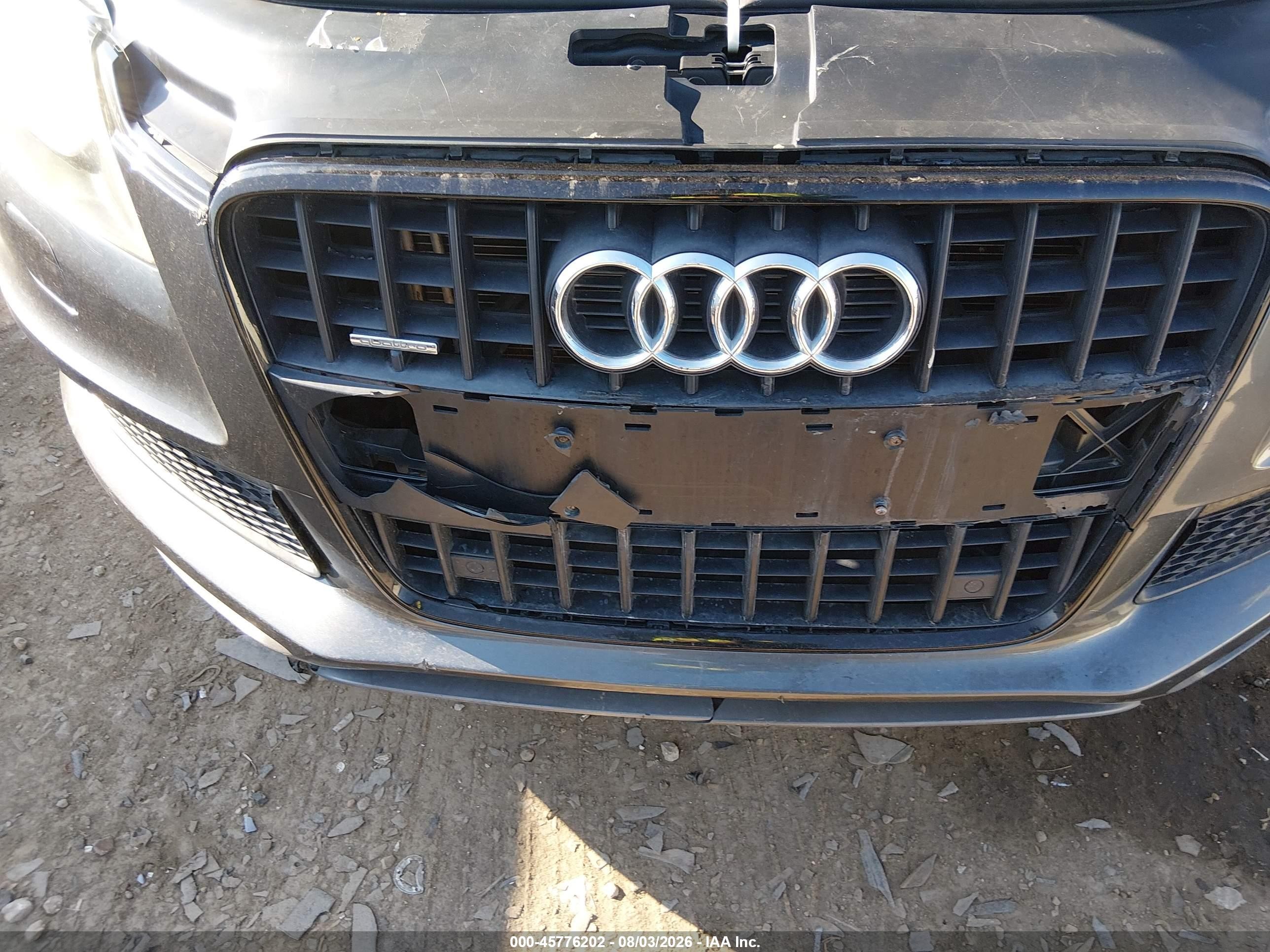 2014 Audi Q7 3.0 Tdi Premium Gray vin: WA1WMAFE7ED002927