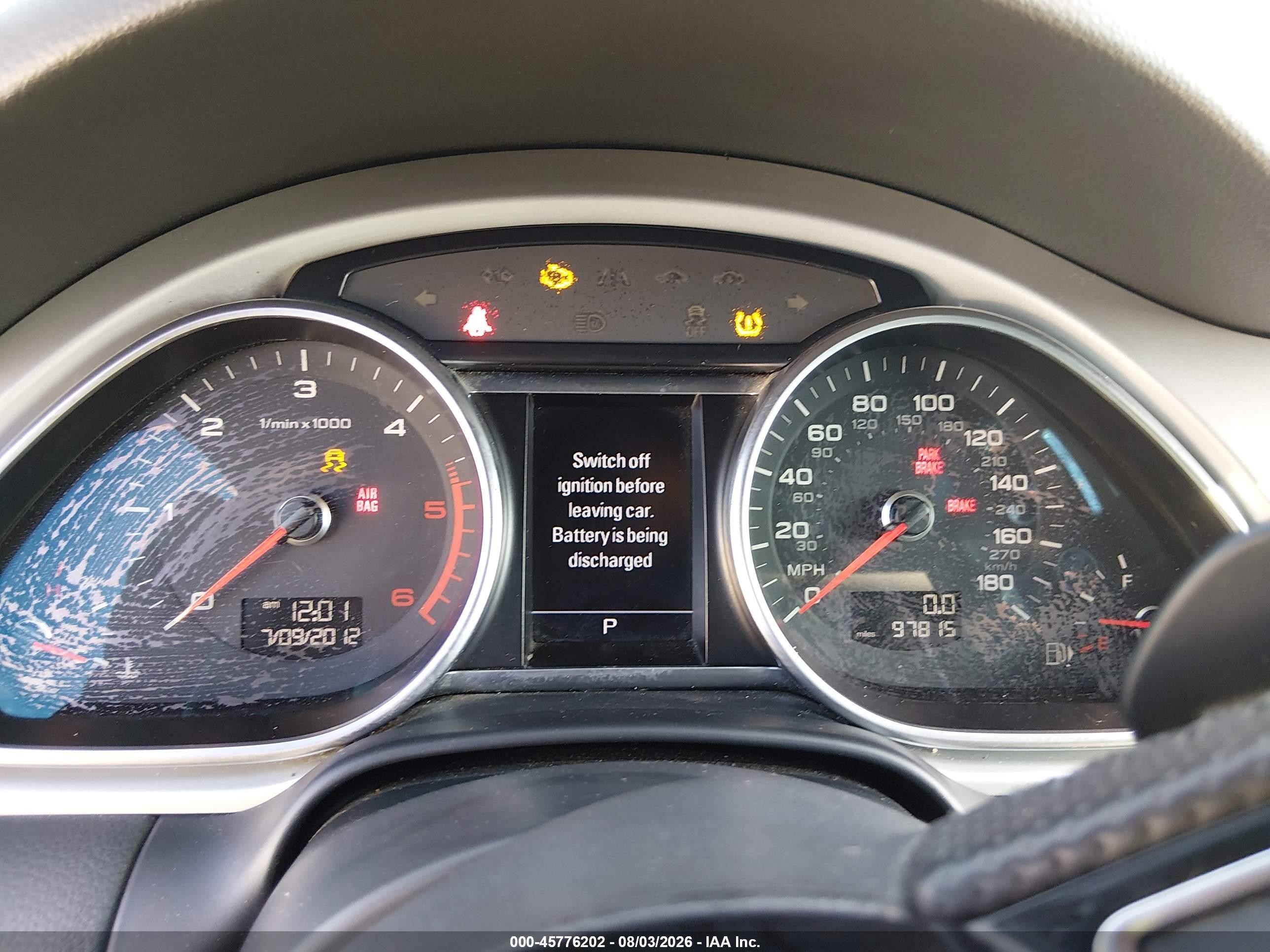 2014 Audi Q7 3.0 Tdi Premium Gray vin: WA1WMAFE7ED002927