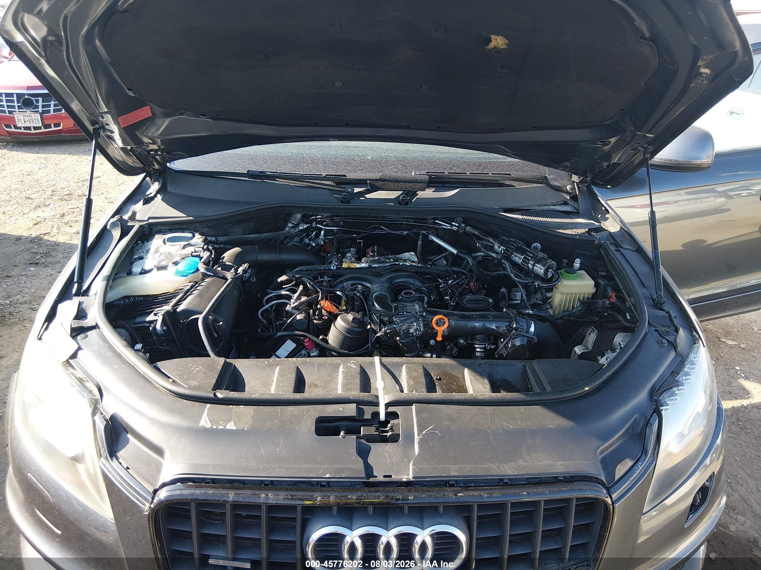 2014 Audi Q7 3.0 Tdi Premium Gray vin: WA1WMAFE7ED002927