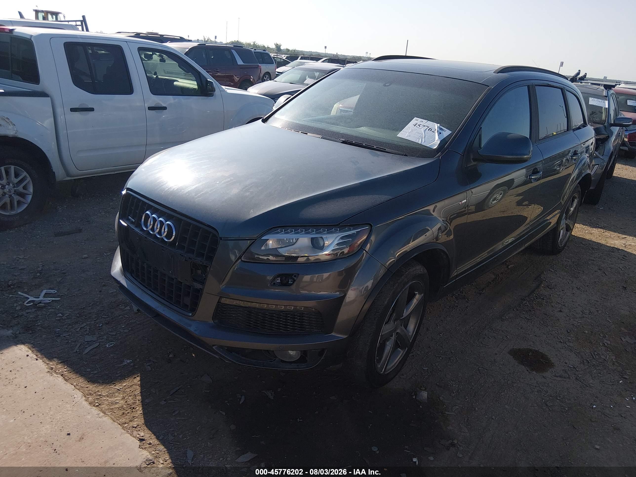 2014 Audi Q7 3.0 Tdi Premium Gray vin: WA1WMAFE7ED002927