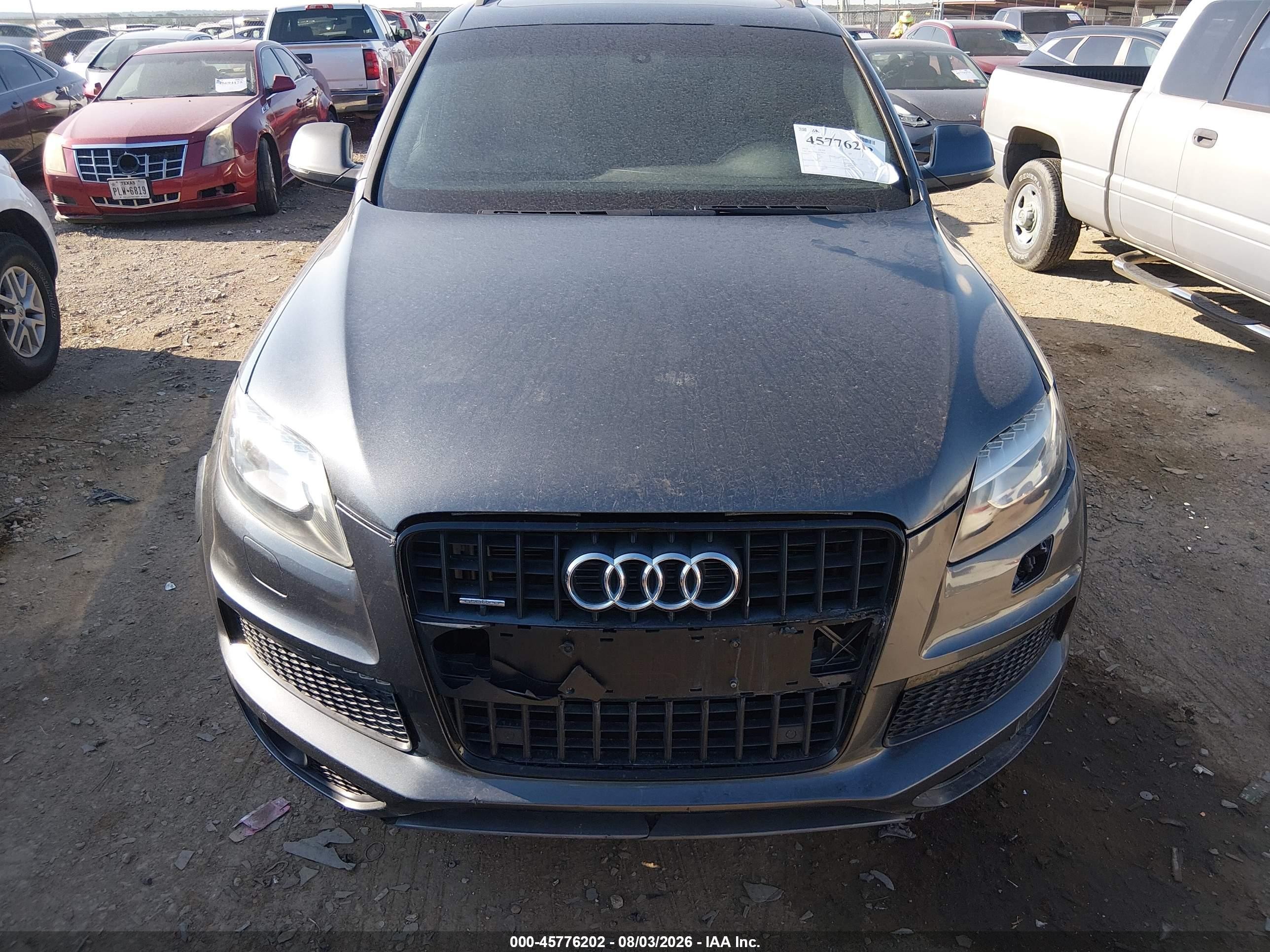 2014 Audi Q7 3.0 Tdi Premium Gray vin: WA1WMAFE7ED002927