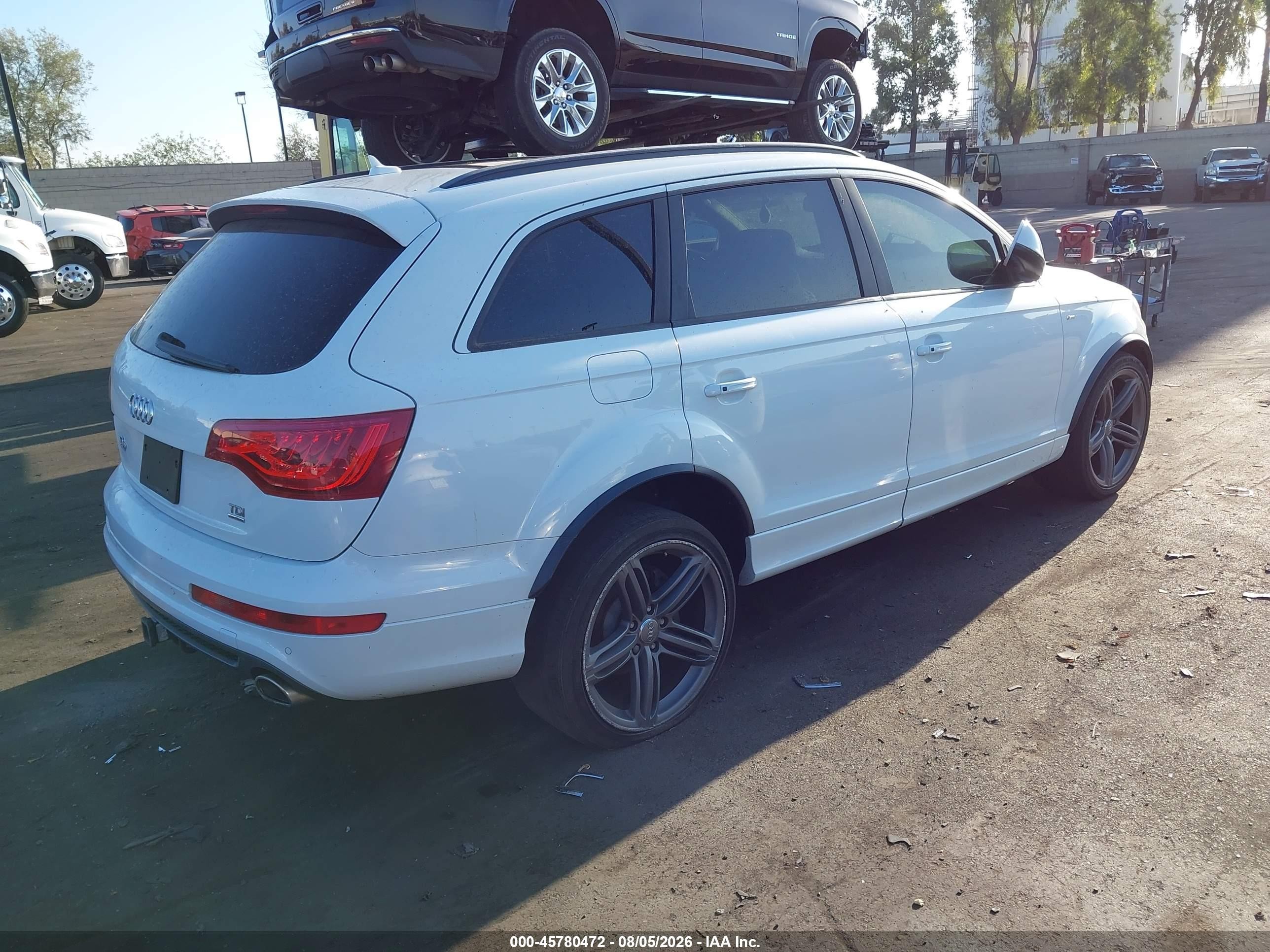 2015 Audi Q7 3.0 Tdi Premium White vin: WA1WMAFE7FD019356