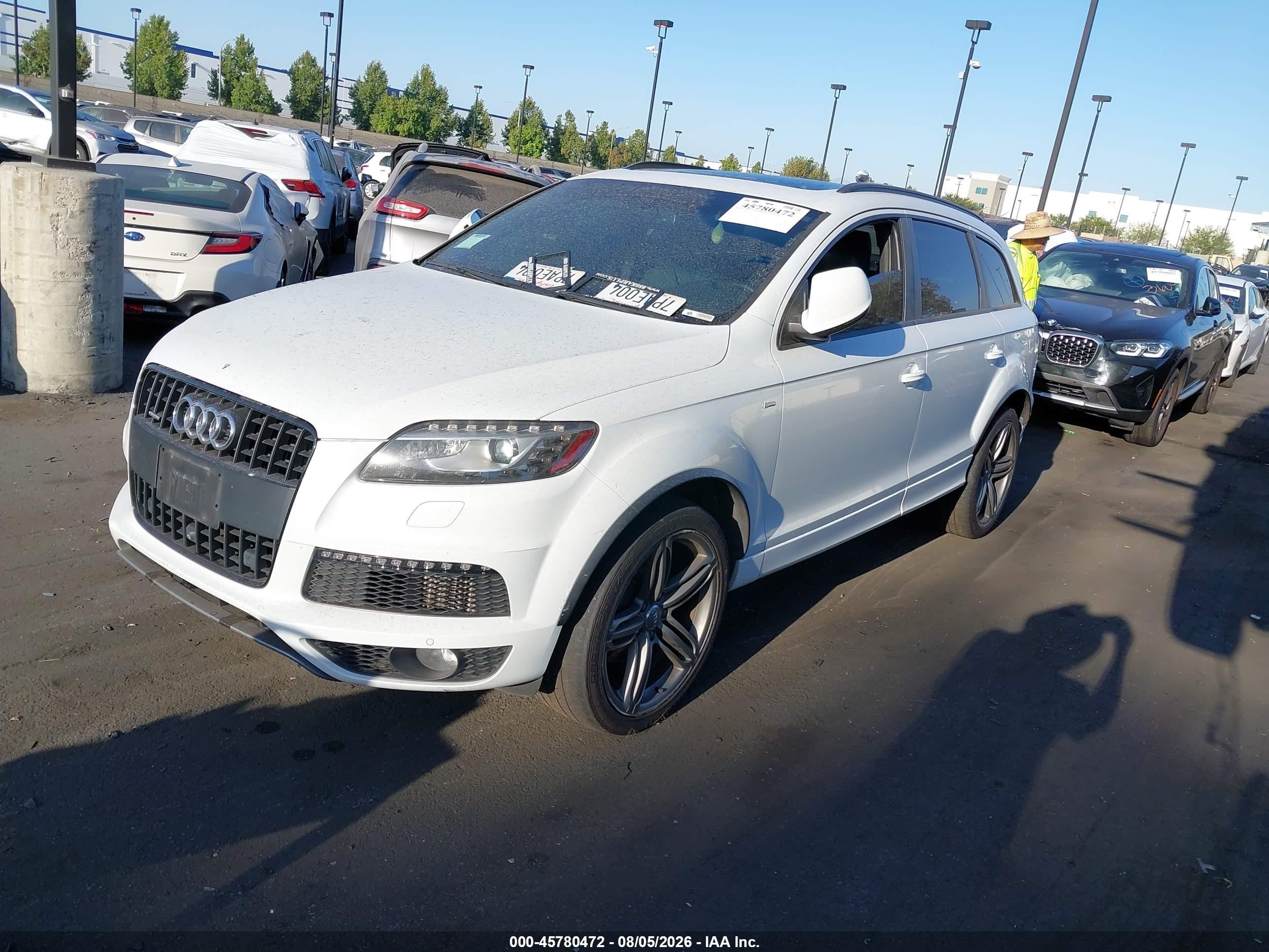 2015 Audi Q7 3.0 Tdi Premium White vin: WA1WMAFE7FD019356