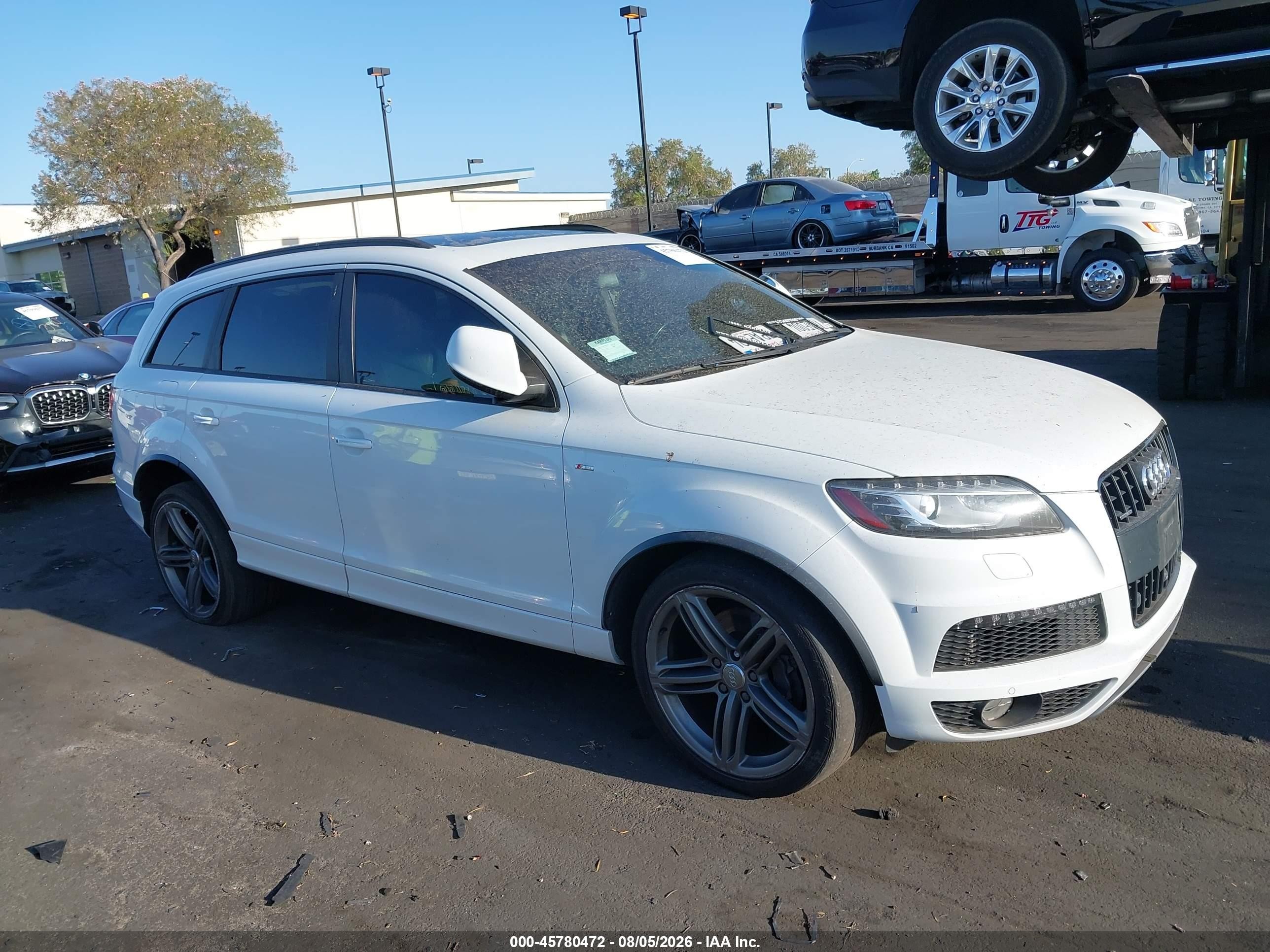 2015 Audi Q7 3.0 Tdi Premium White vin: WA1WMAFE7FD019356