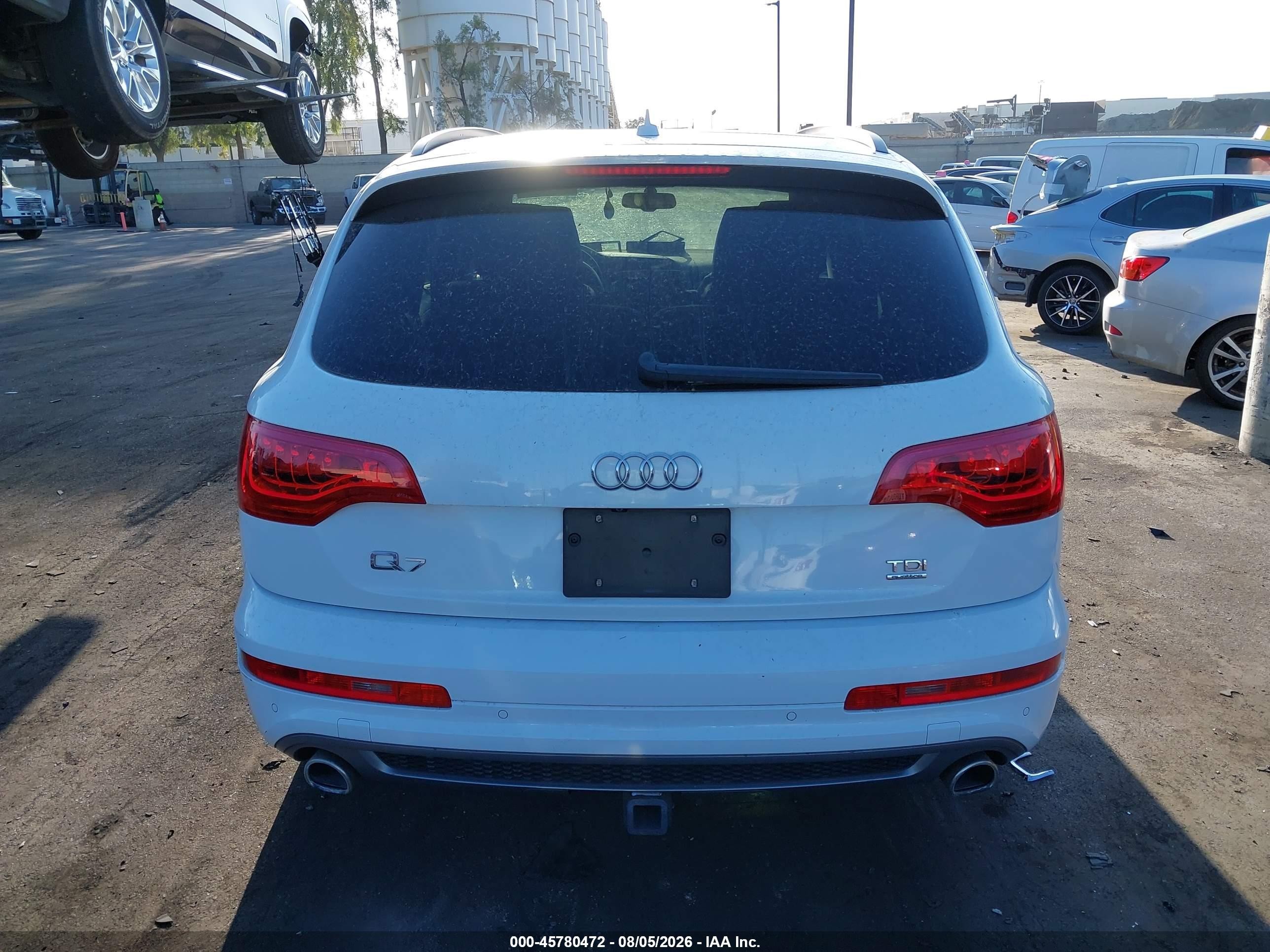 2015 Audi Q7 3.0 Tdi Premium White vin: WA1WMAFE7FD019356
