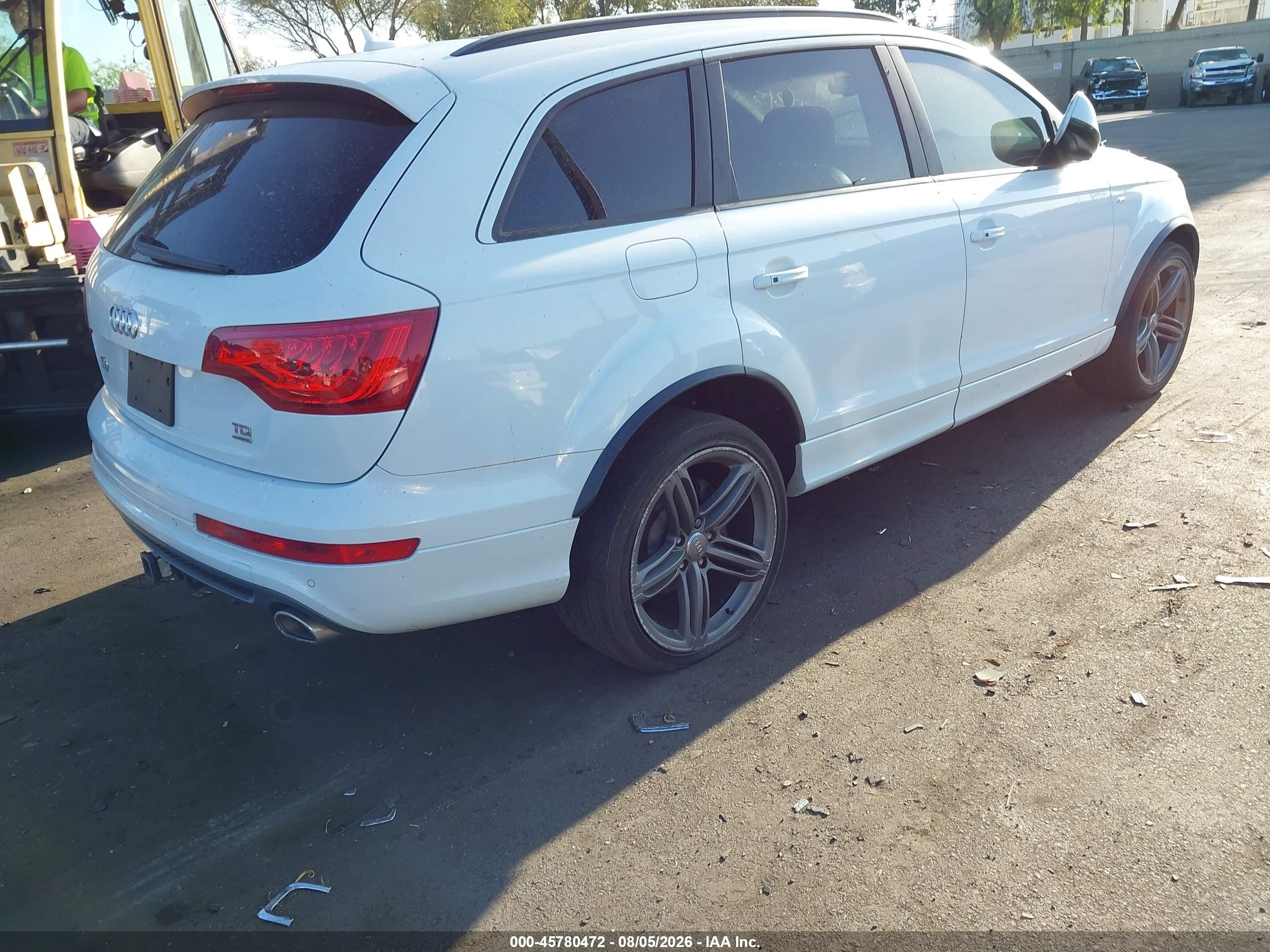 2015 Audi Q7 3.0 Tdi Premium White vin: WA1WMAFE7FD019356