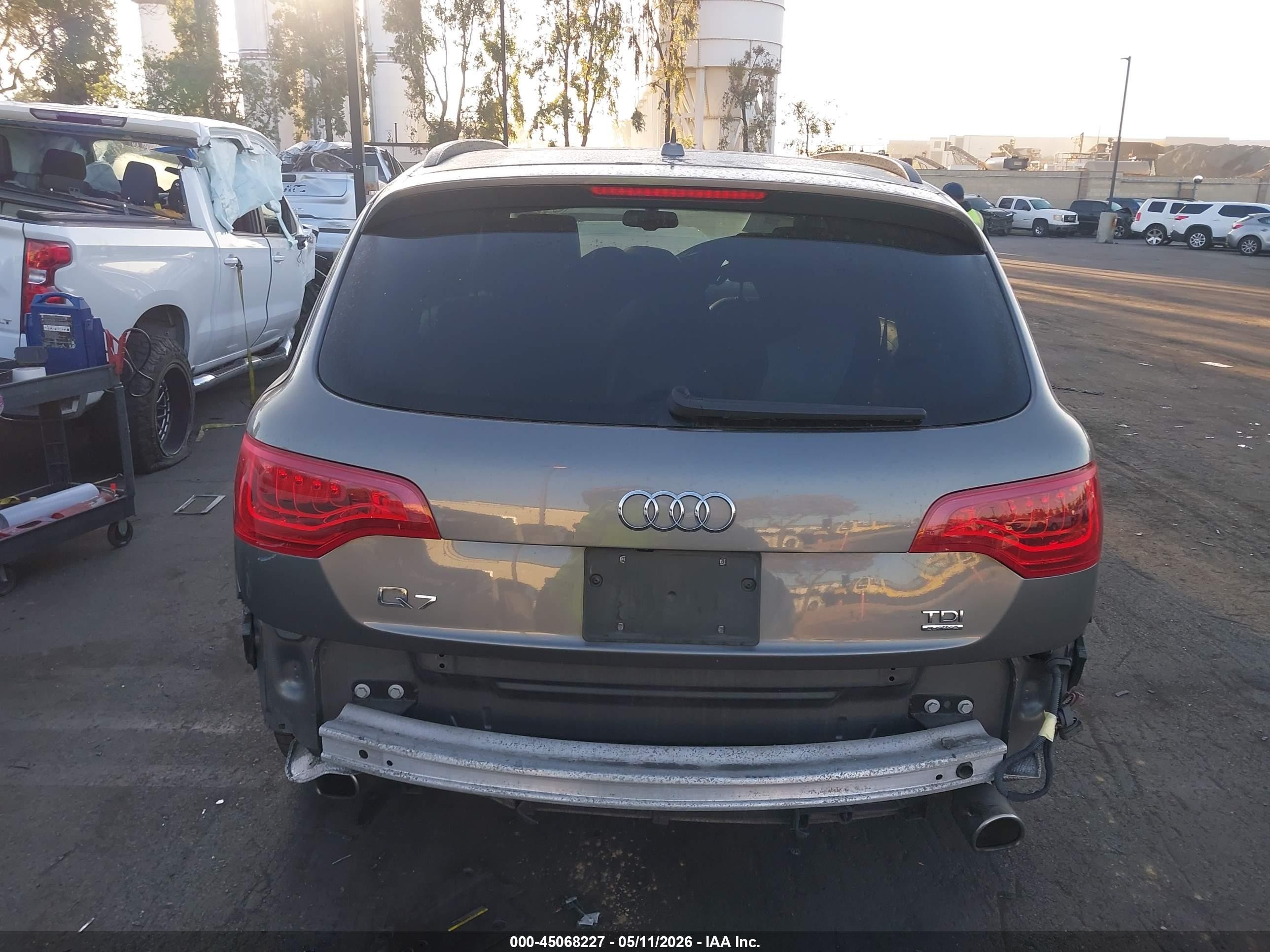 2014 Audi Q7 3.0 Tdi Premium Gray vin: WA1WMAFE9ED020135