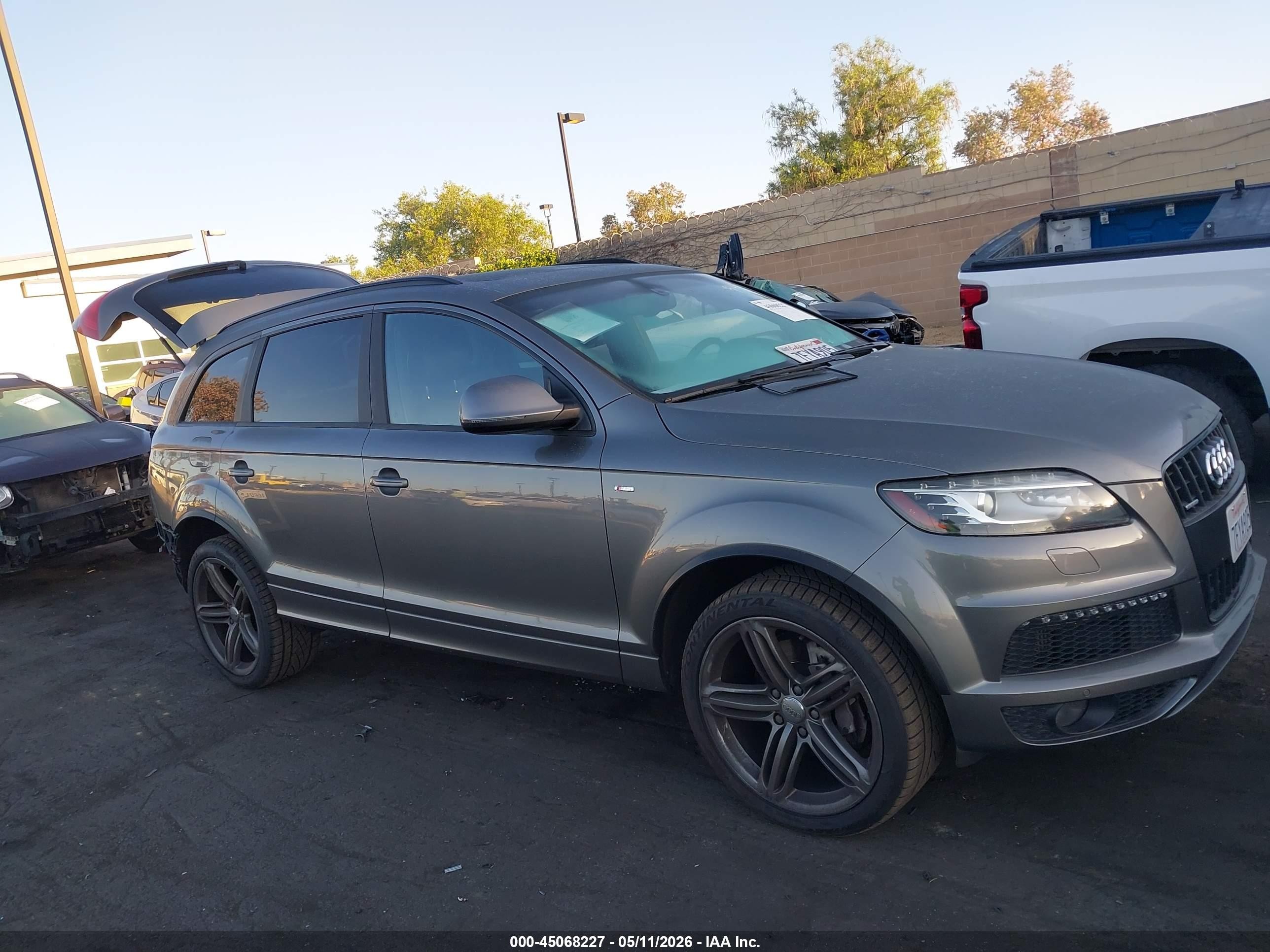 2014 Audi Q7 3.0 Tdi Premium Gray vin: WA1WMAFE9ED020135