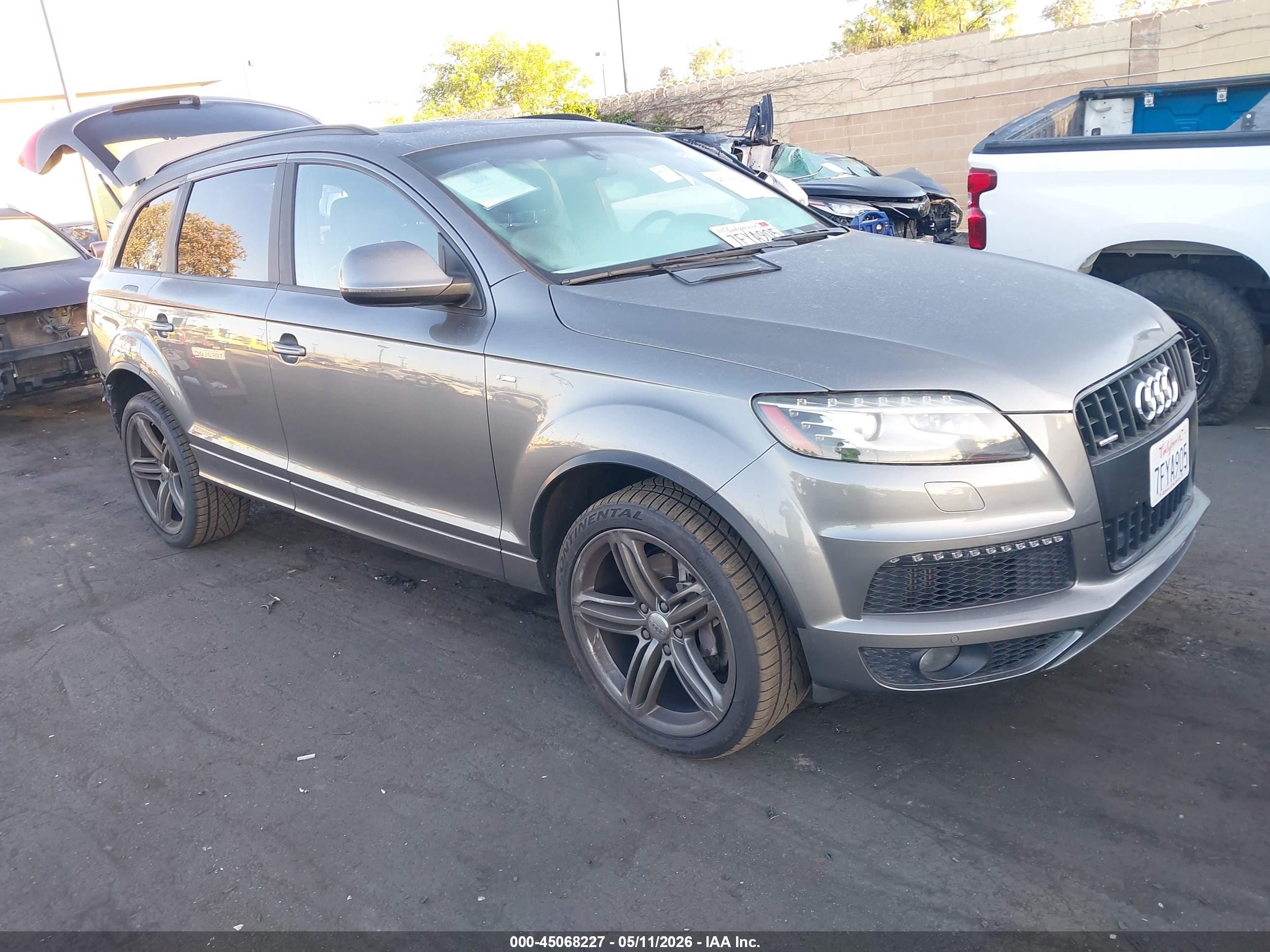 2014 Audi Q7 3.0 Tdi Premium Gray vin: WA1WMAFE9ED020135