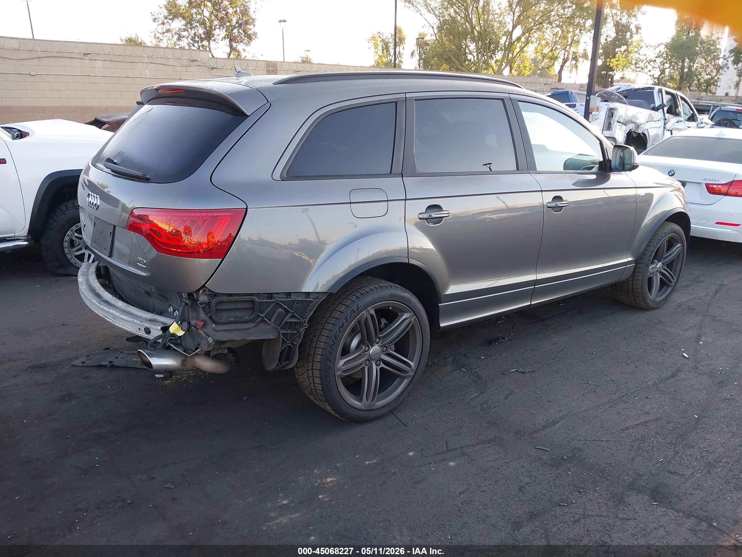 2014 Audi Q7 3.0 Tdi Premium Gray vin: WA1WMAFE9ED020135