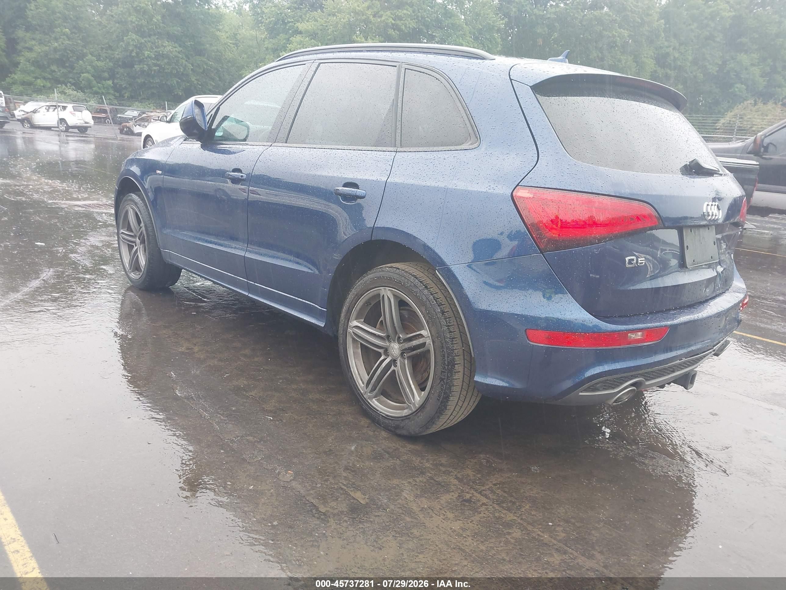 2015 Audi Q5 3.0 Tdi Premium Plus Blue vin: WA1WMBFP4FA090975