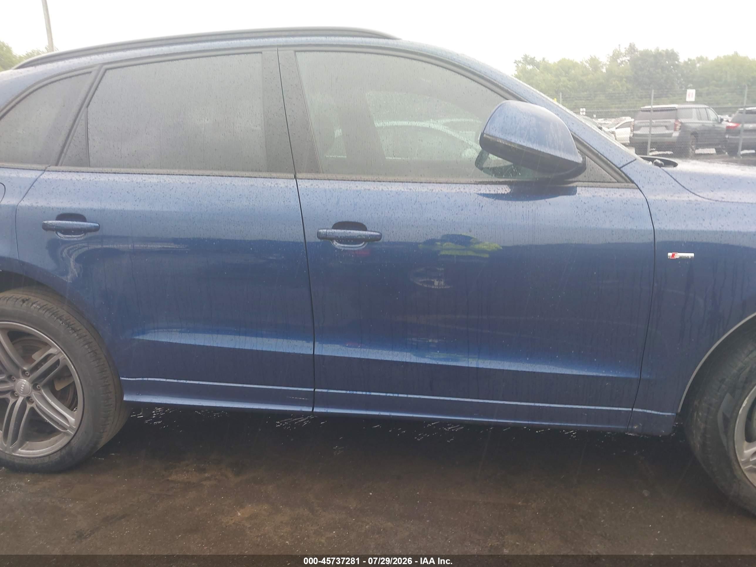 2015 Audi Q5 3.0 Tdi Premium Plus Blue vin: WA1WMBFP4FA090975