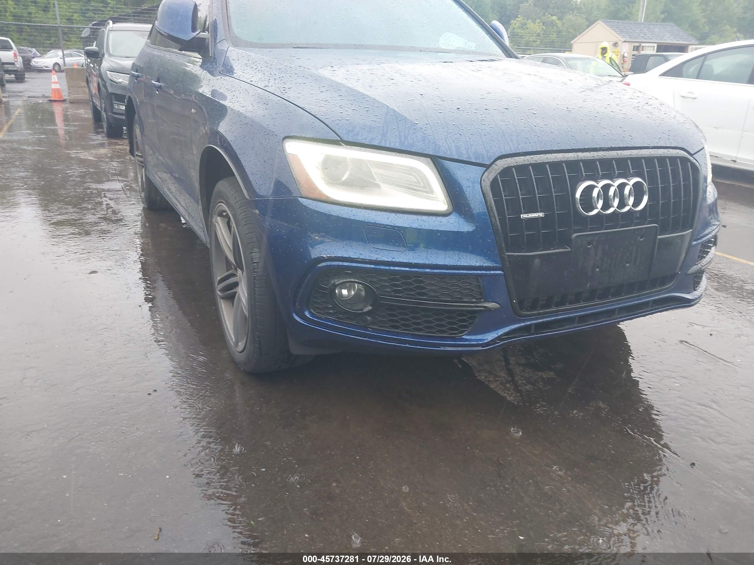 2015 Audi Q5 3.0 Tdi Premium Plus Blue vin: WA1WMBFP4FA090975
