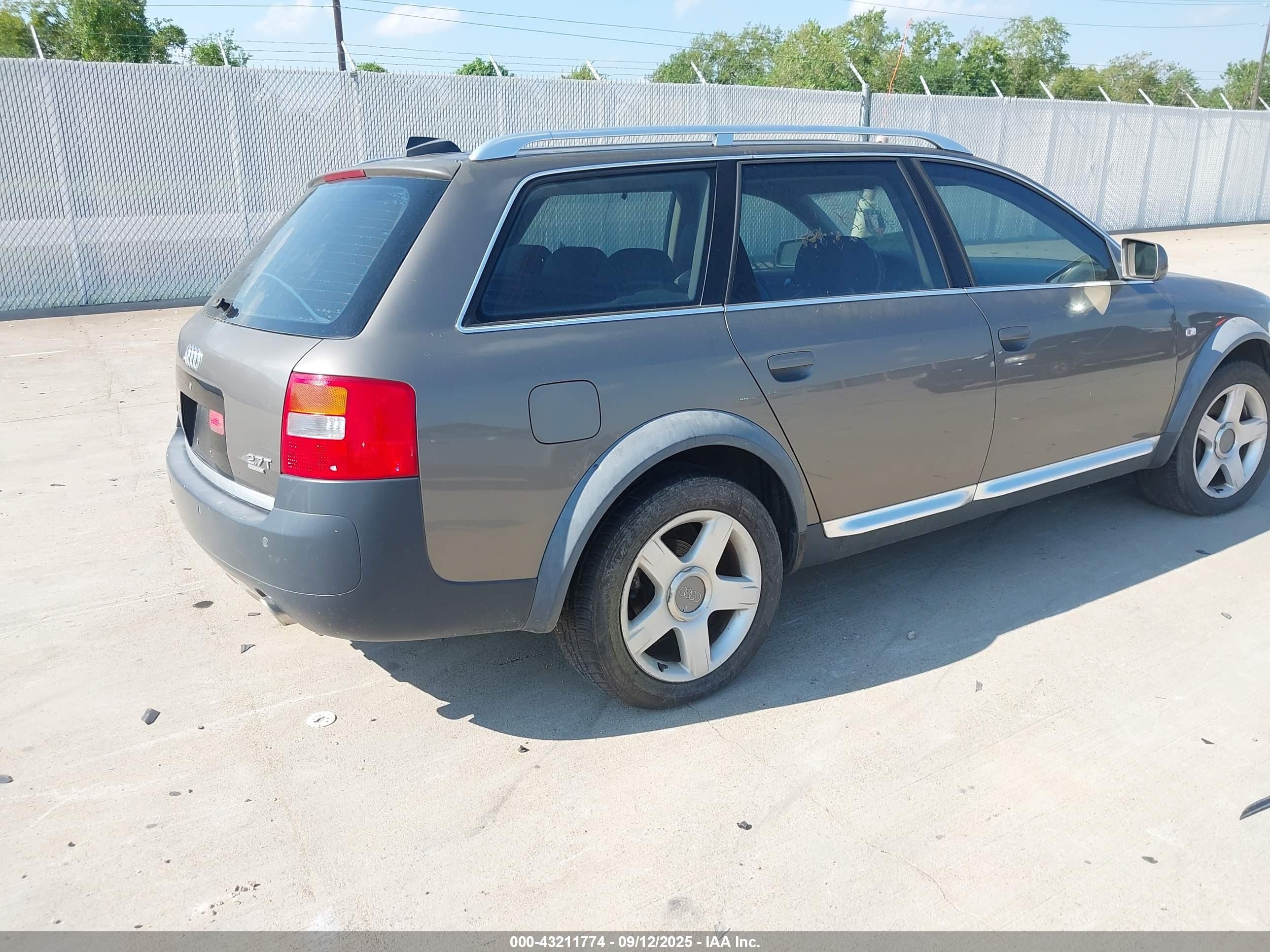 2004 Audi Allroad 2.7t Серый vin: WA1YD64B04N047411