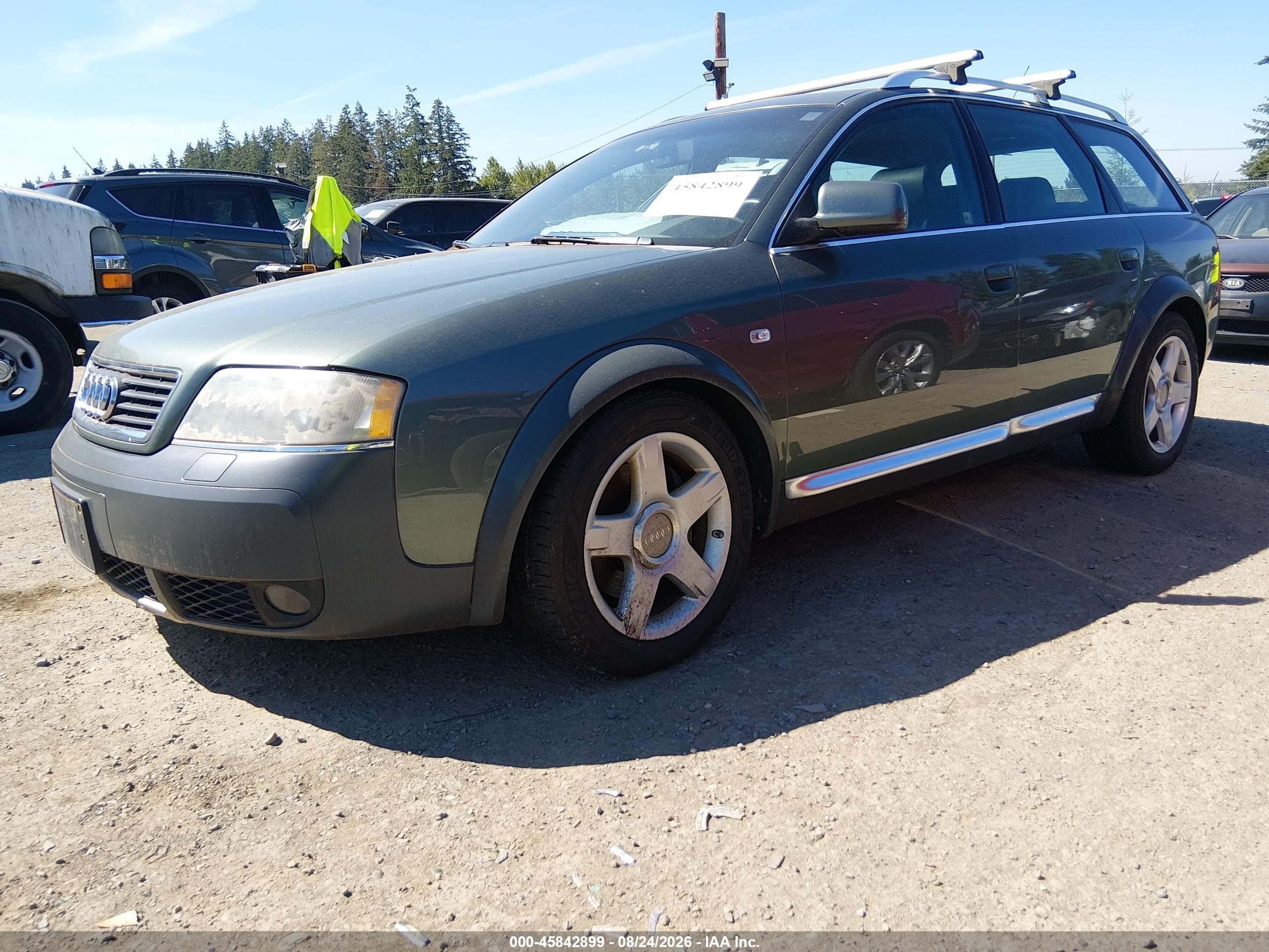 2002 Audi Allroad 2.7l Green vin: WA1YD64B62N042369