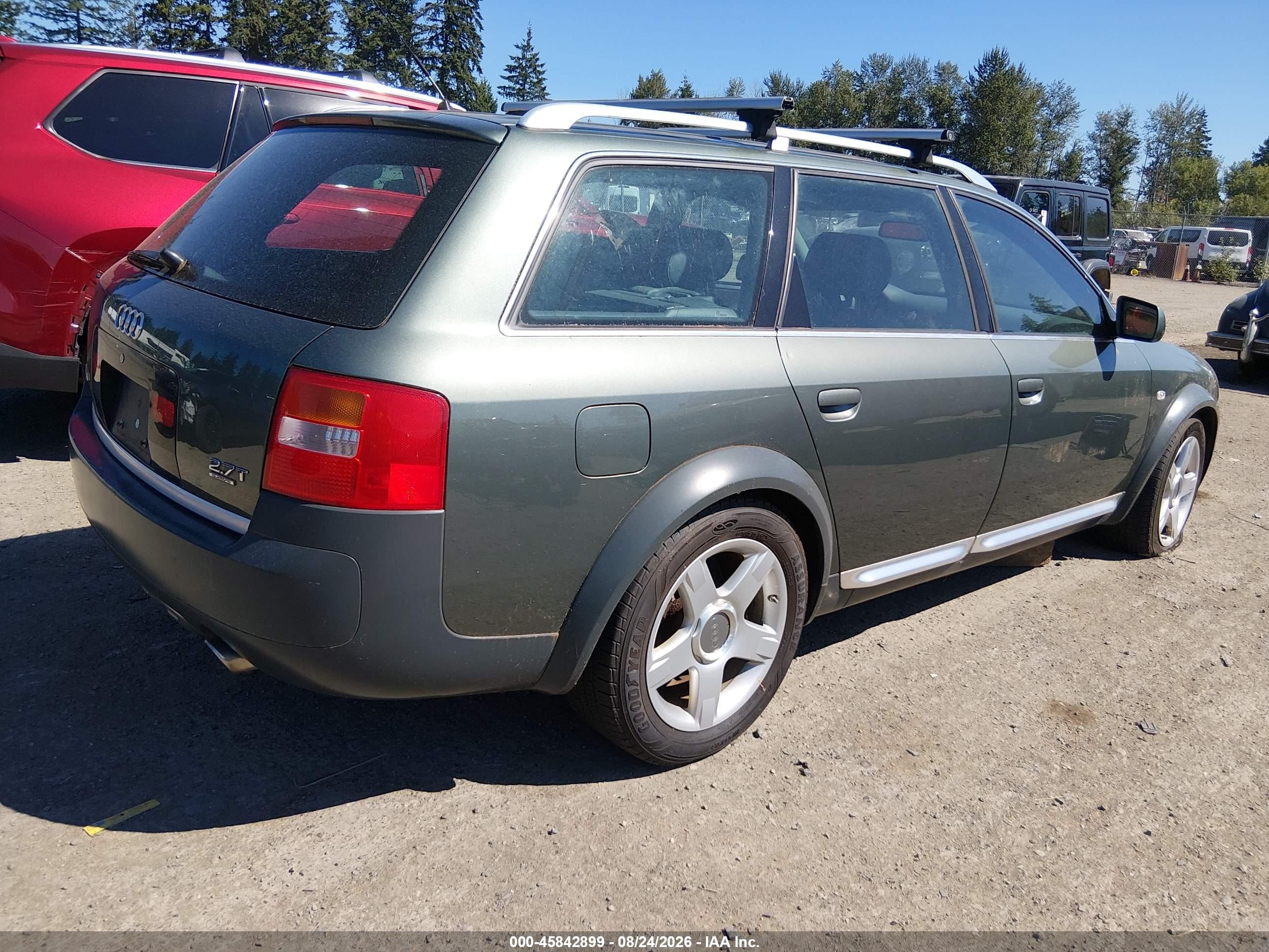 2002 Audi Allroad 2.7l Green vin: WA1YD64B62N042369