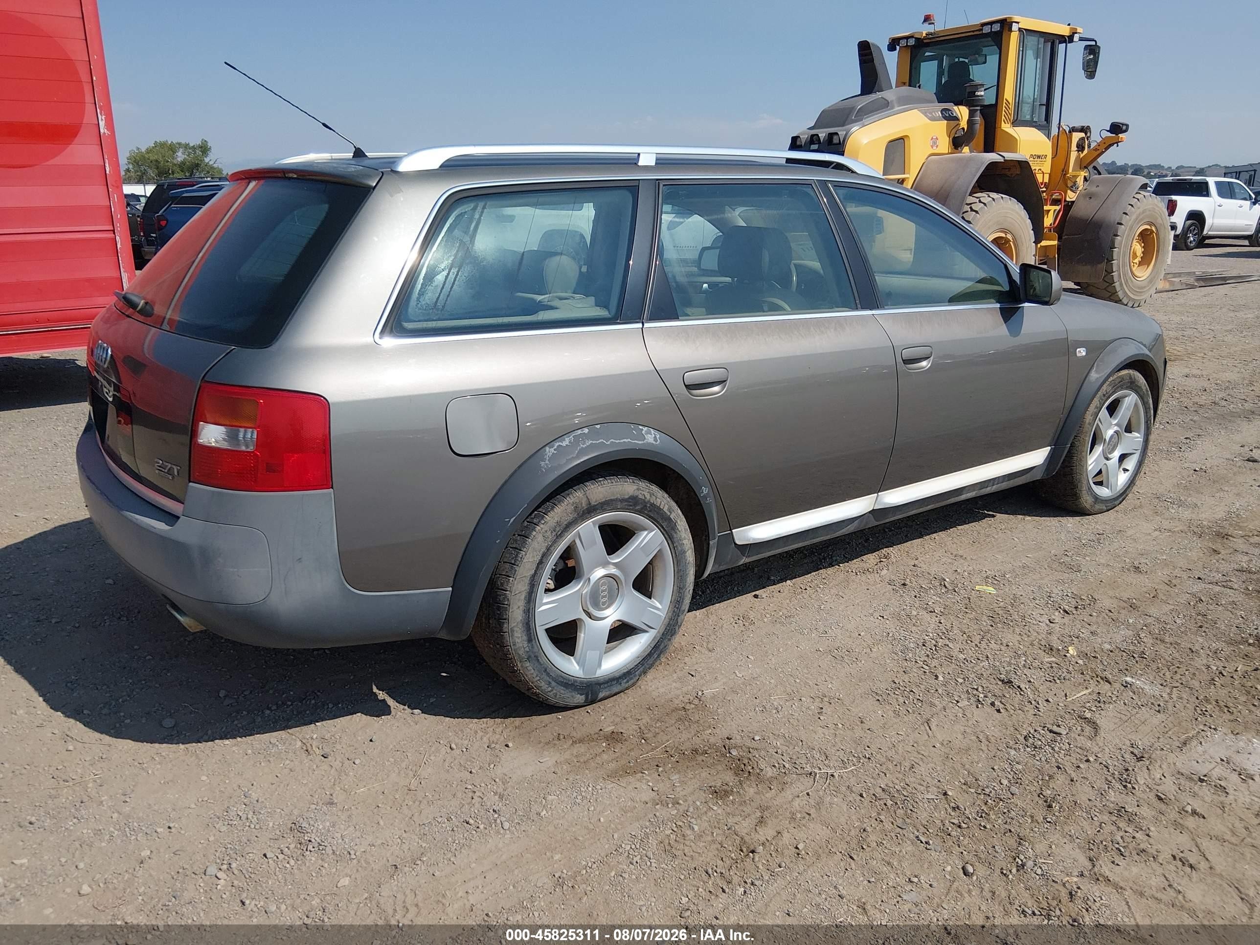 2003 Audi Allroad 2.7t Gray vin: WA1YD64B83N086598