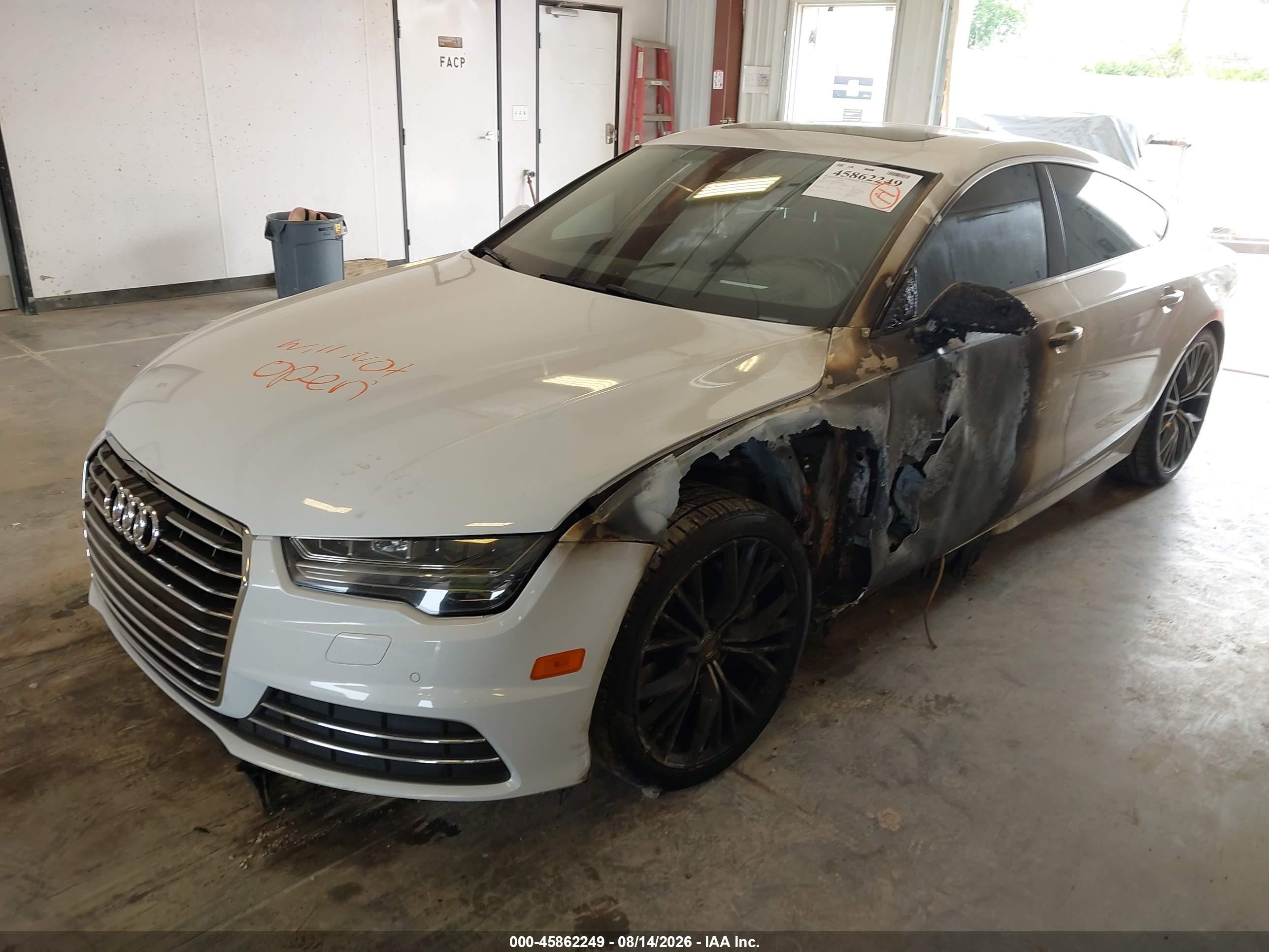 2017 Audi A7 3.0t Premium Plus White vin: WAU22AFC6HN012854