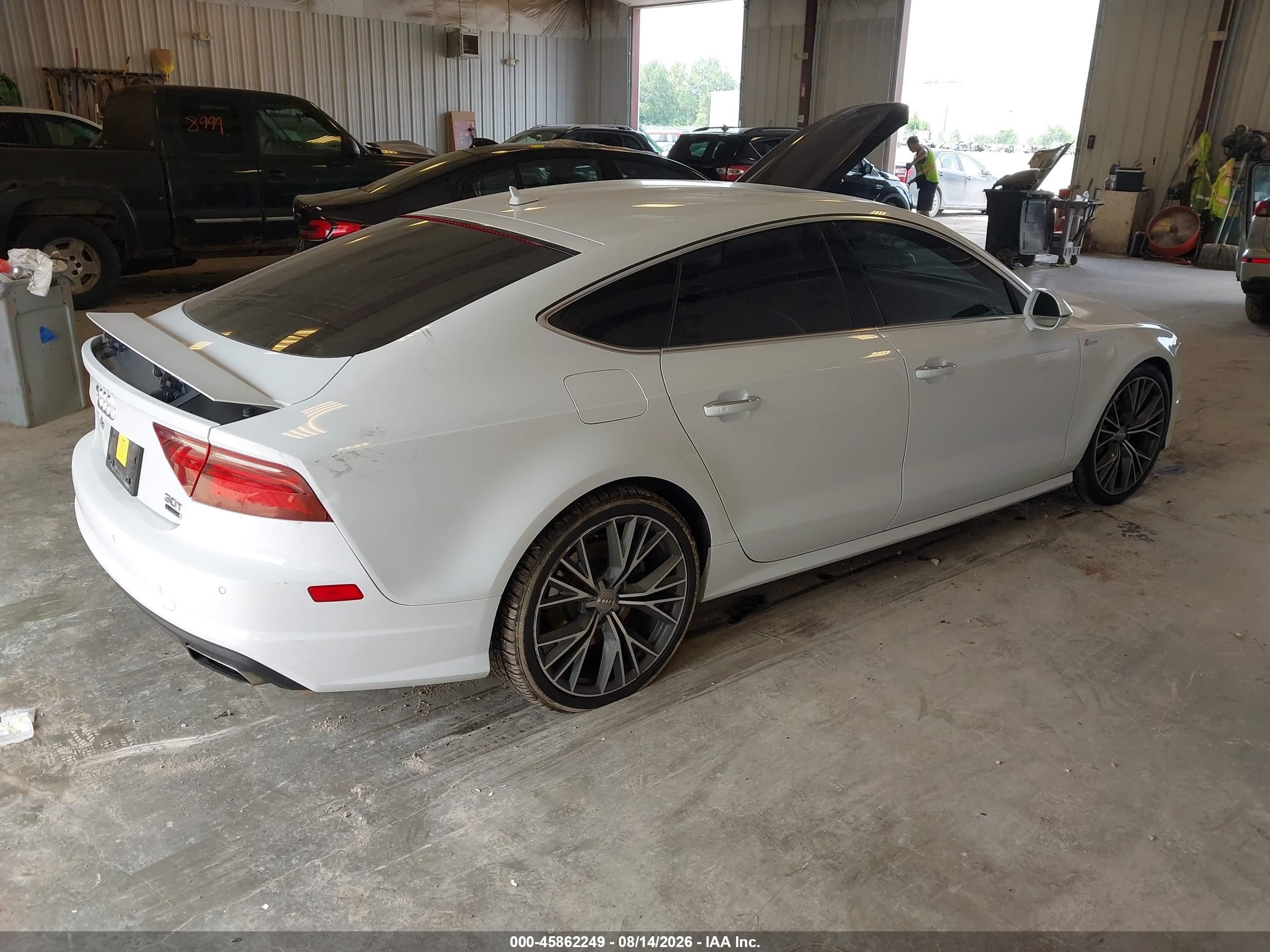 2017 Audi A7 3.0t Premium Plus White vin: WAU22AFC6HN012854