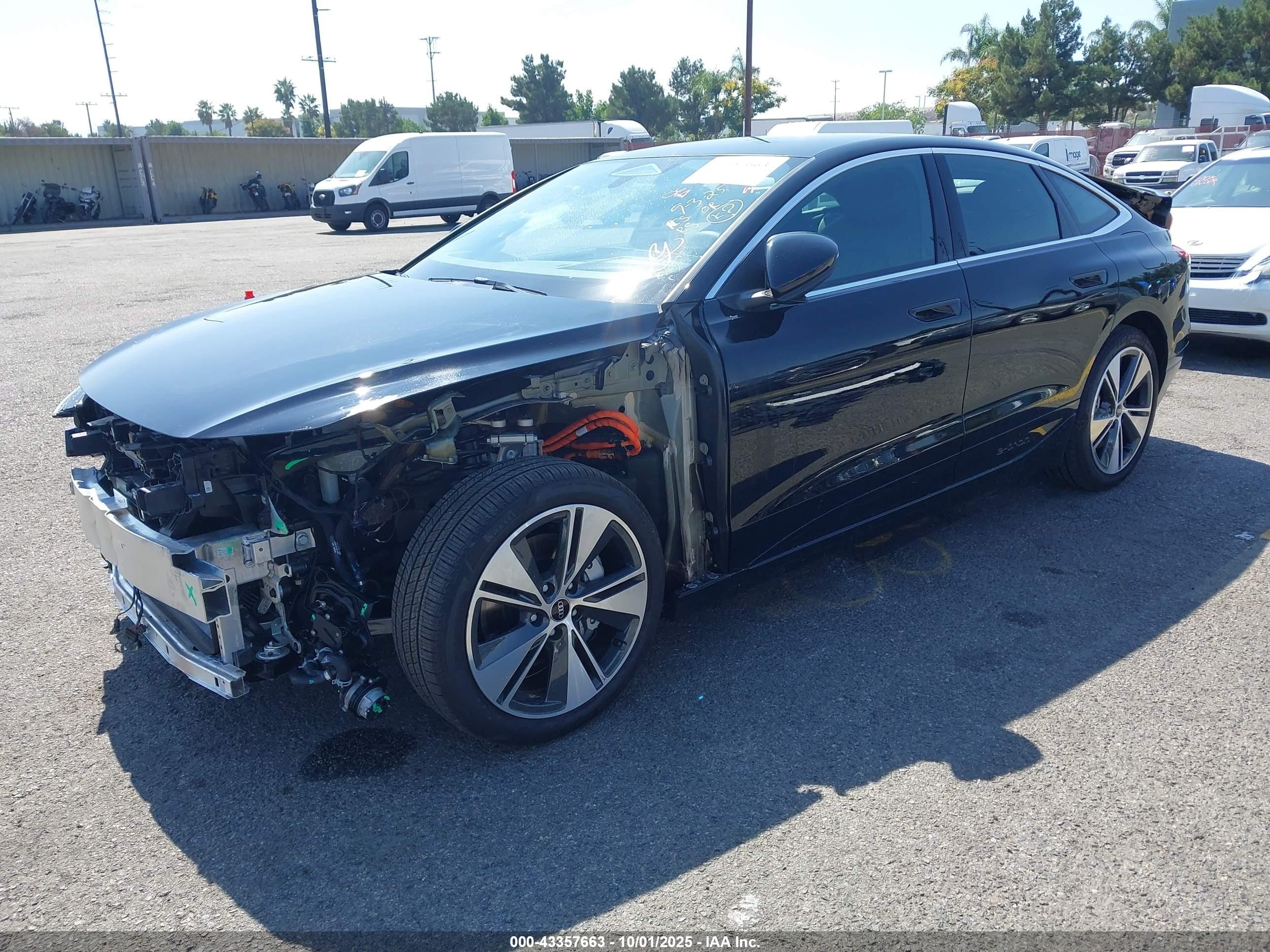 2025 Audi A6 E-tron Premium Plus Black vin: WAU2CAGH4SA018724