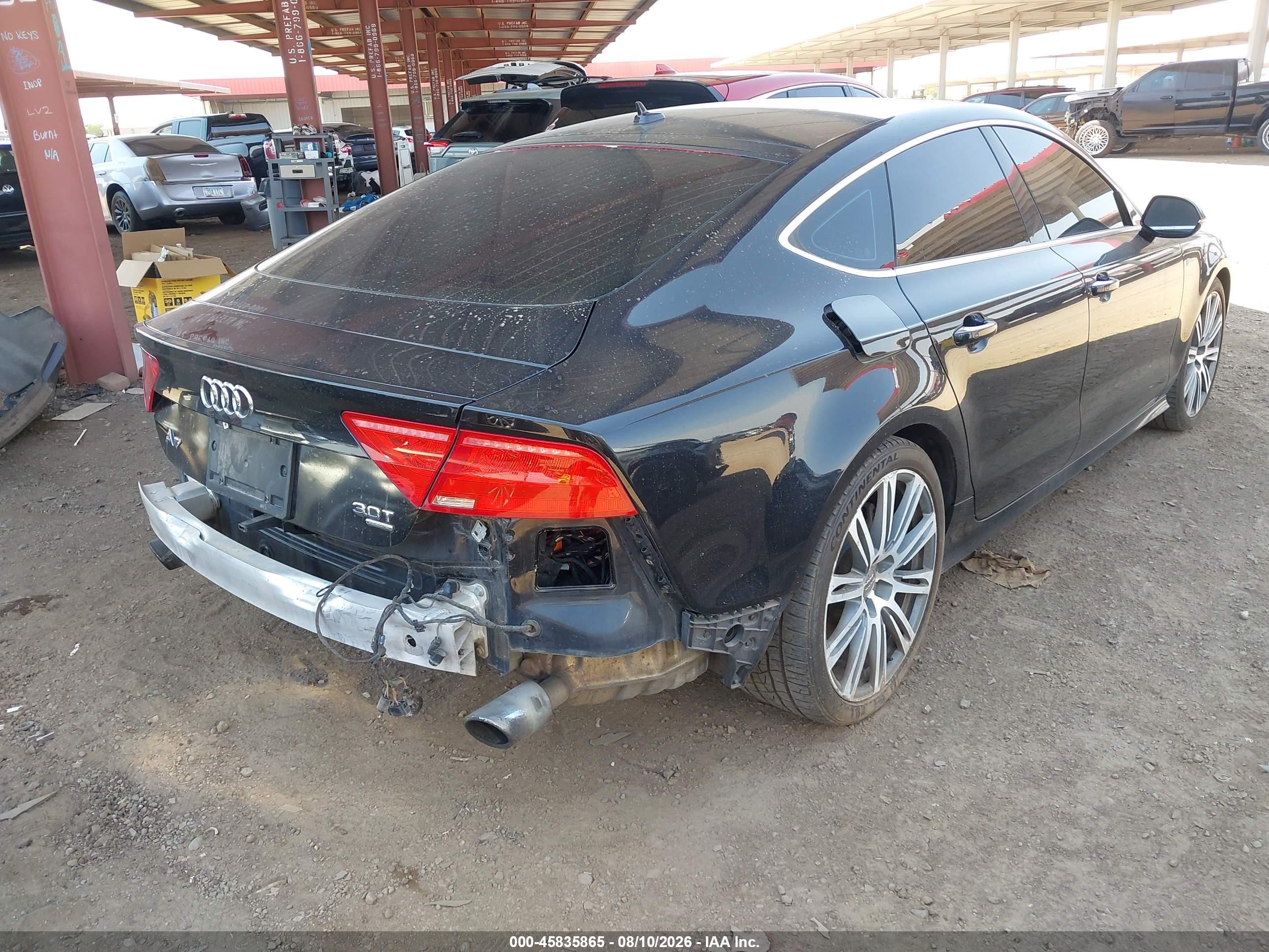 2012 Audi A7 3.0 Prestige Black vin: WAU2GAFC0CN151002