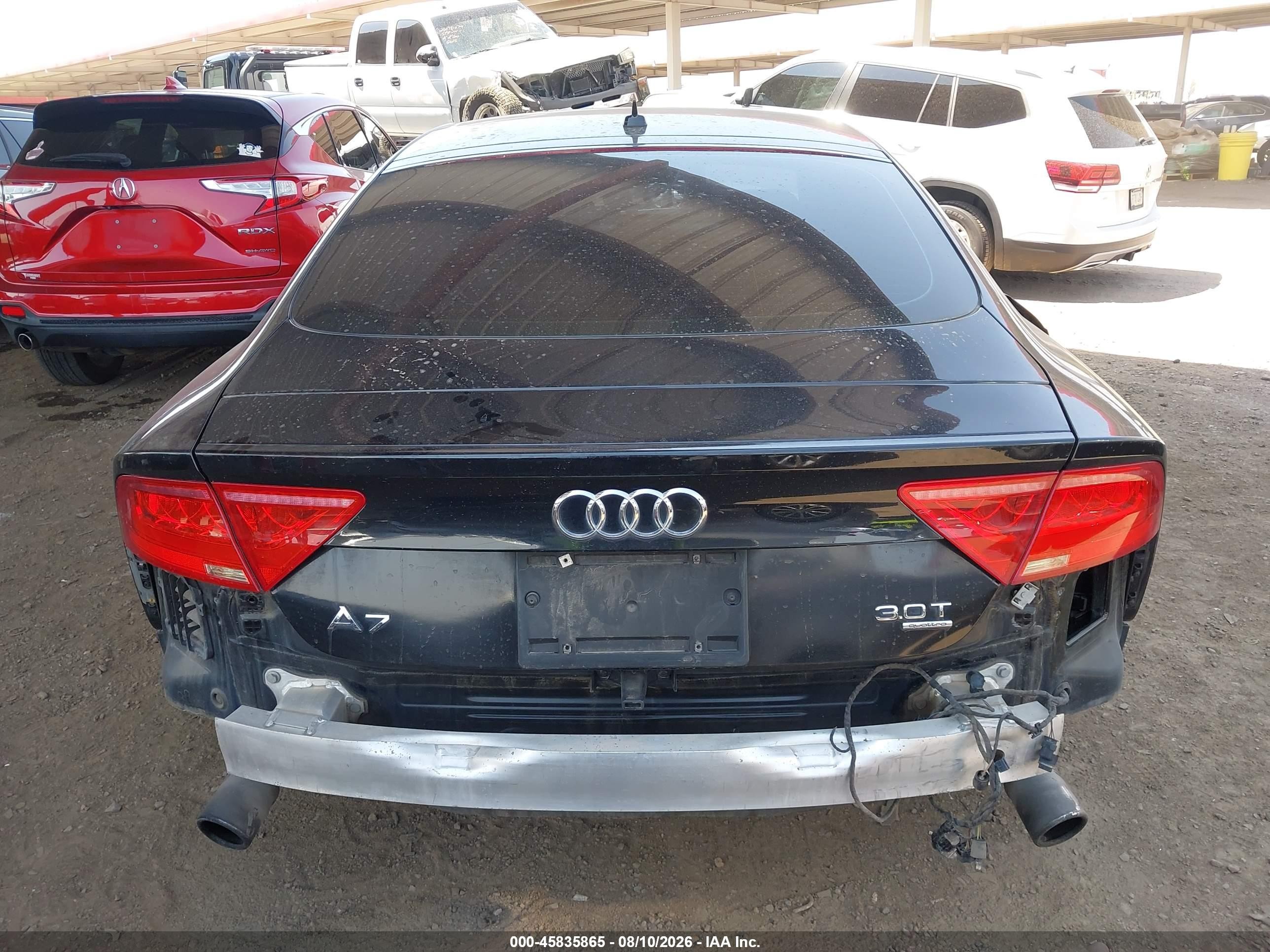 2012 Audi A7 3.0 Prestige Black vin: WAU2GAFC0CN151002