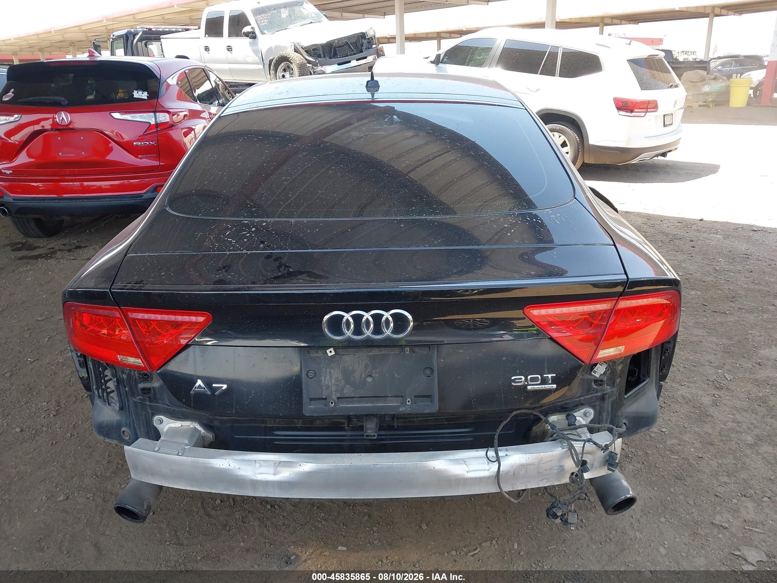 2012 Audi A7 3.0 Prestige Black vin: WAU2GAFC0CN151002
