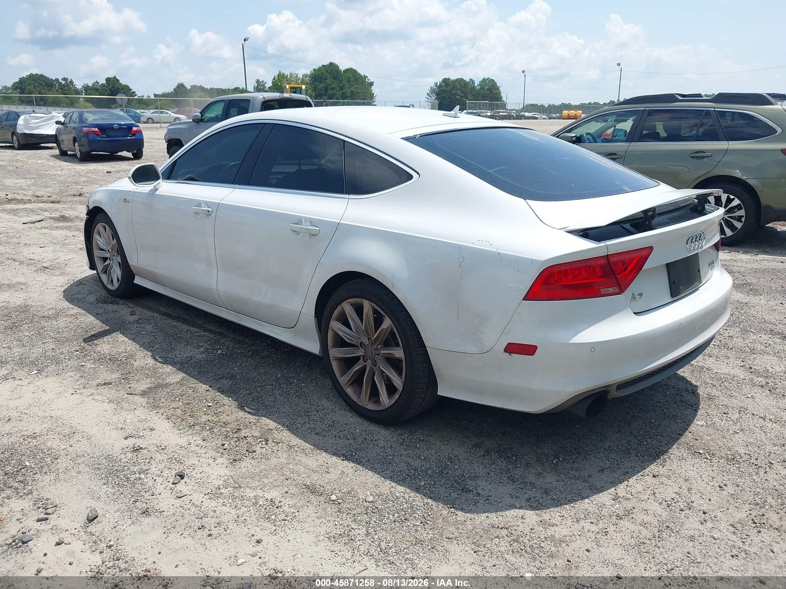 2014 Audi A7 3.0t Premium Plus White vin: WAU2GAFC0EN029128