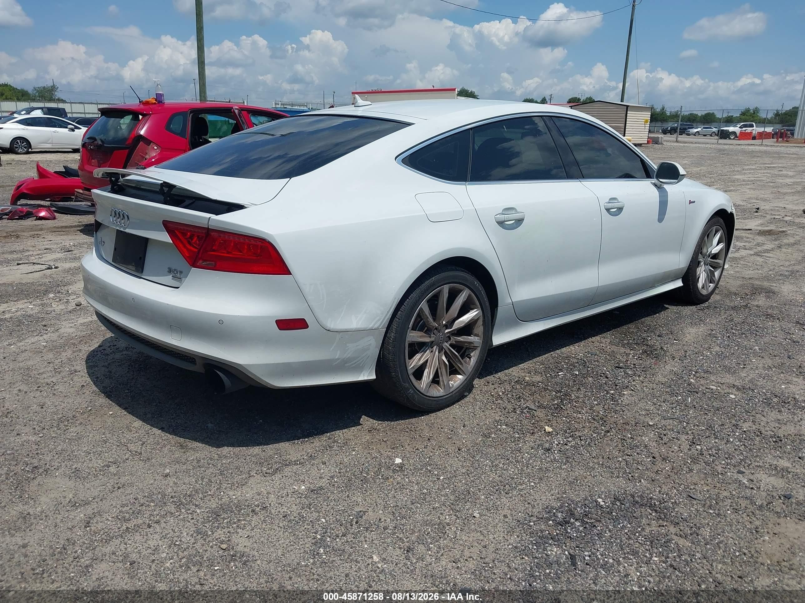 2014 Audi A7 3.0t Premium Plus White vin: WAU2GAFC0EN029128